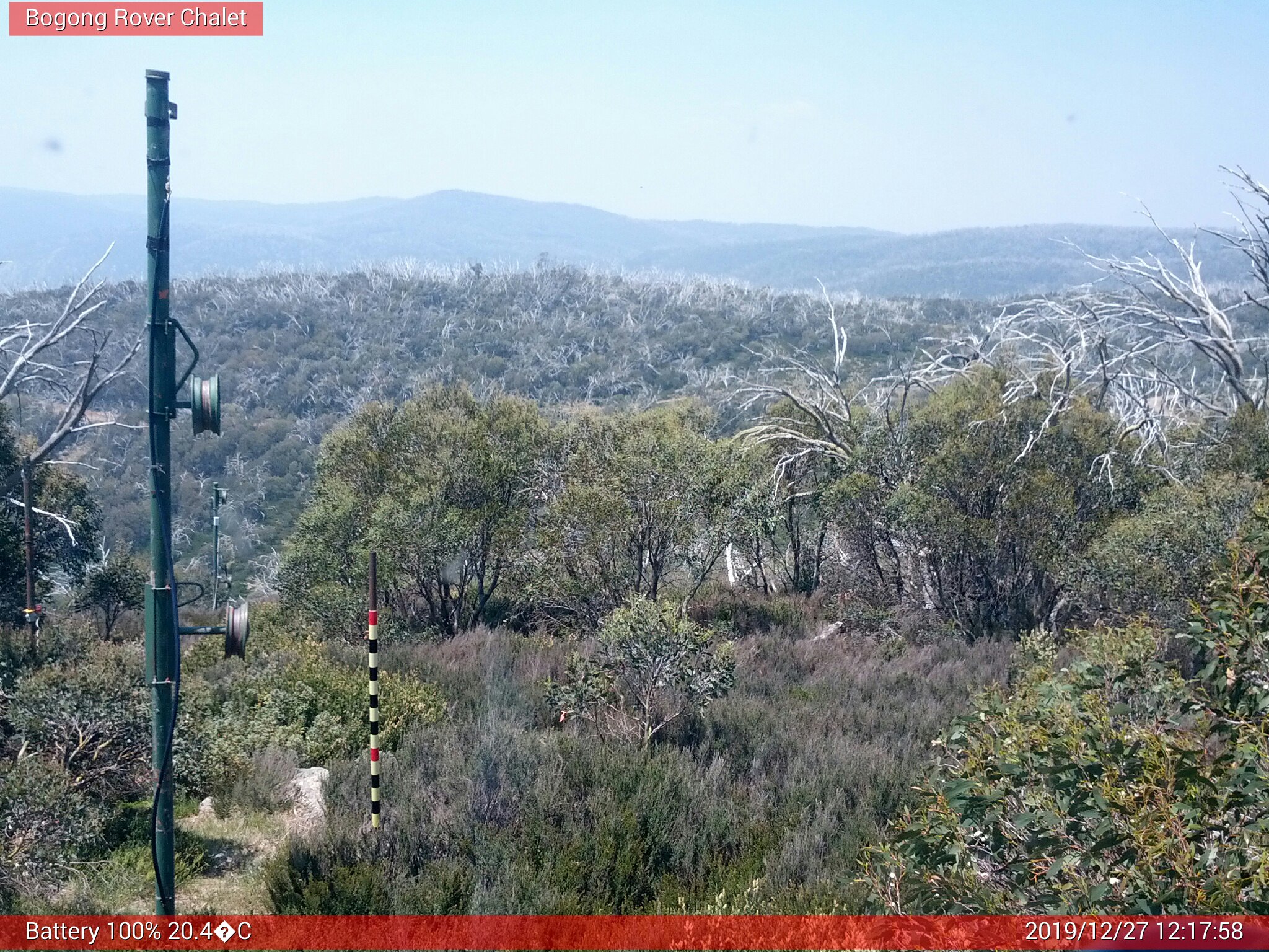 Bogong Web Cam 12:17pm Friday 27th of December 2019