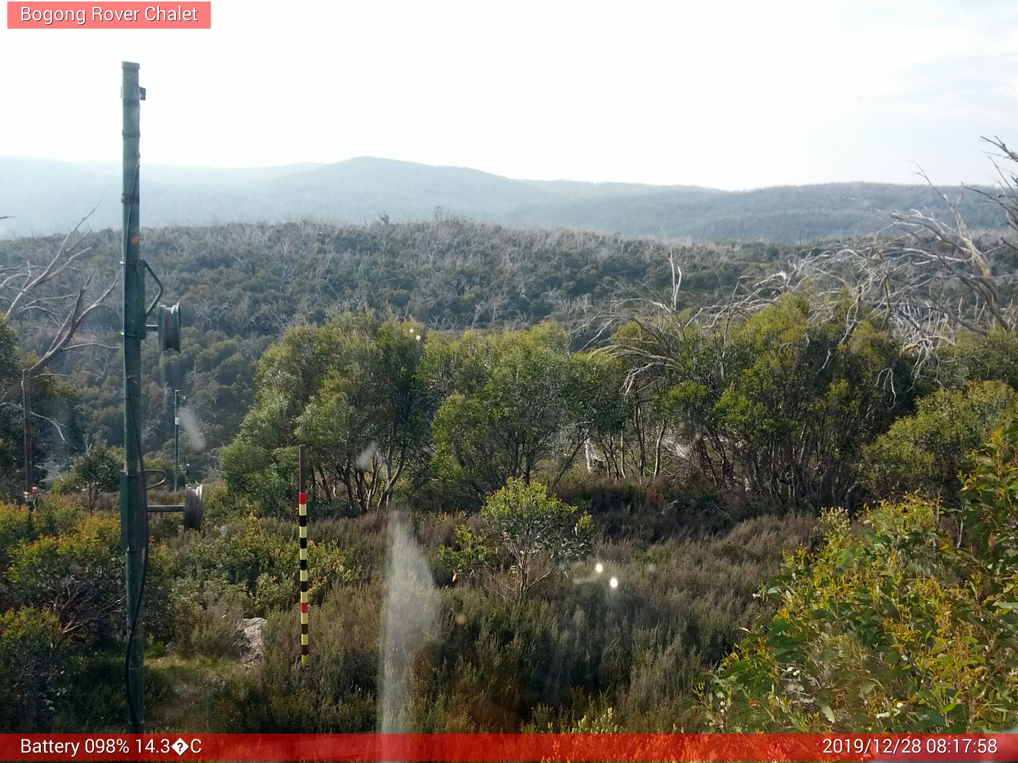 Bogong Web Cam 8:17am Saturday 28th of December 2019