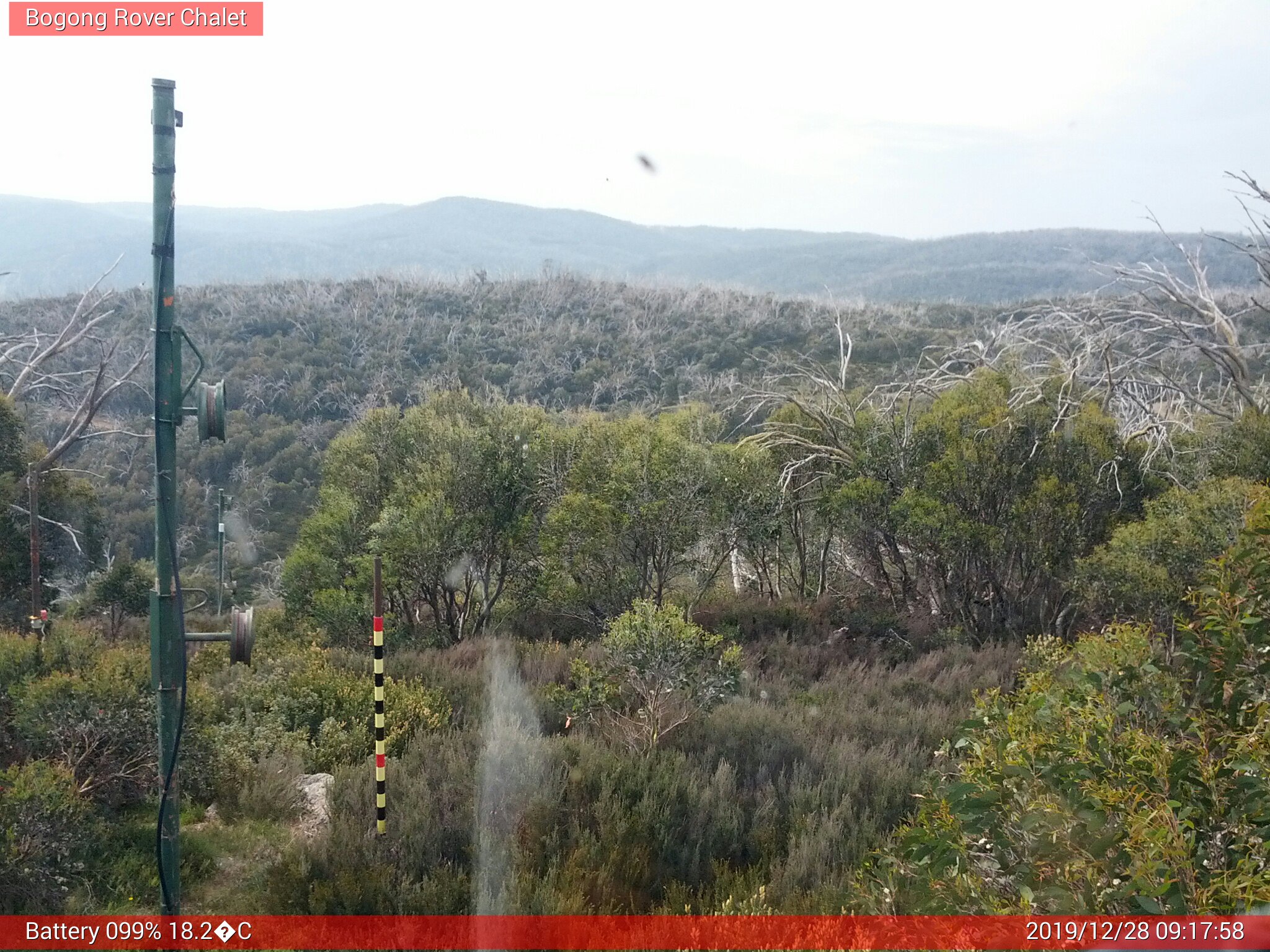 Bogong Web Cam 9:17am Saturday 28th of December 2019