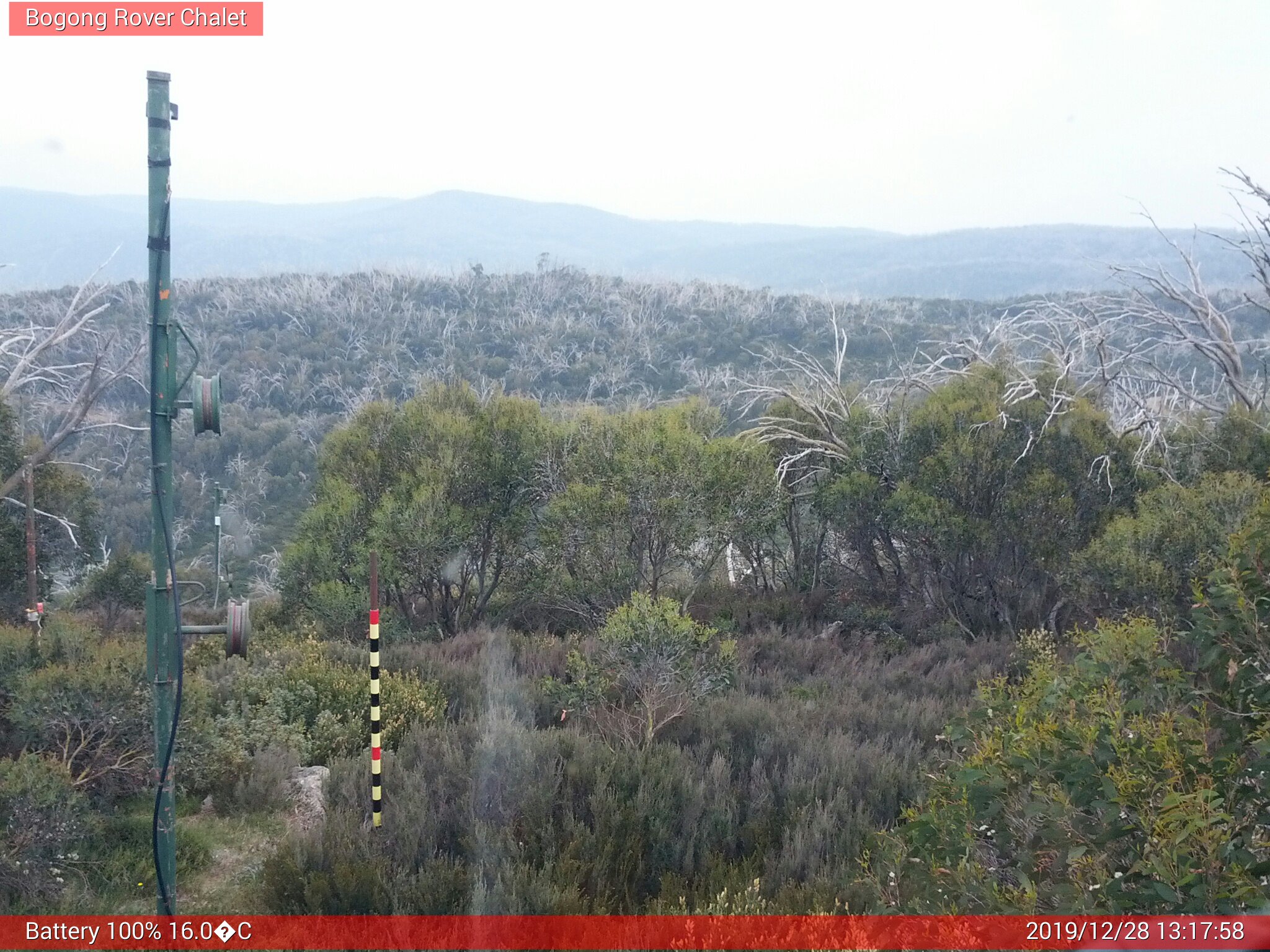 Bogong Web Cam 1:17pm Saturday 28th of December 2019