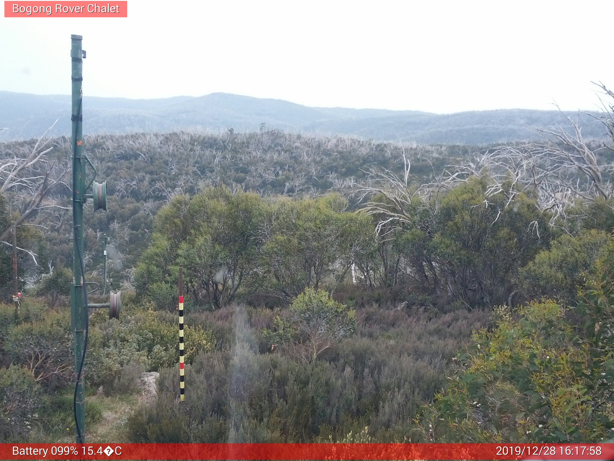 Bogong Web Cam 4:17pm Saturday 28th of December 2019