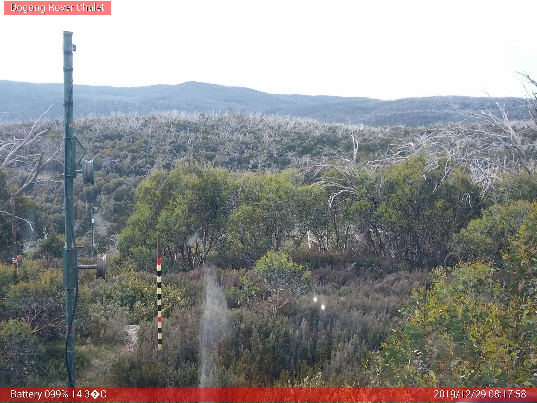 Bogong Web Cam 8:17am Sunday 29th of December 2019