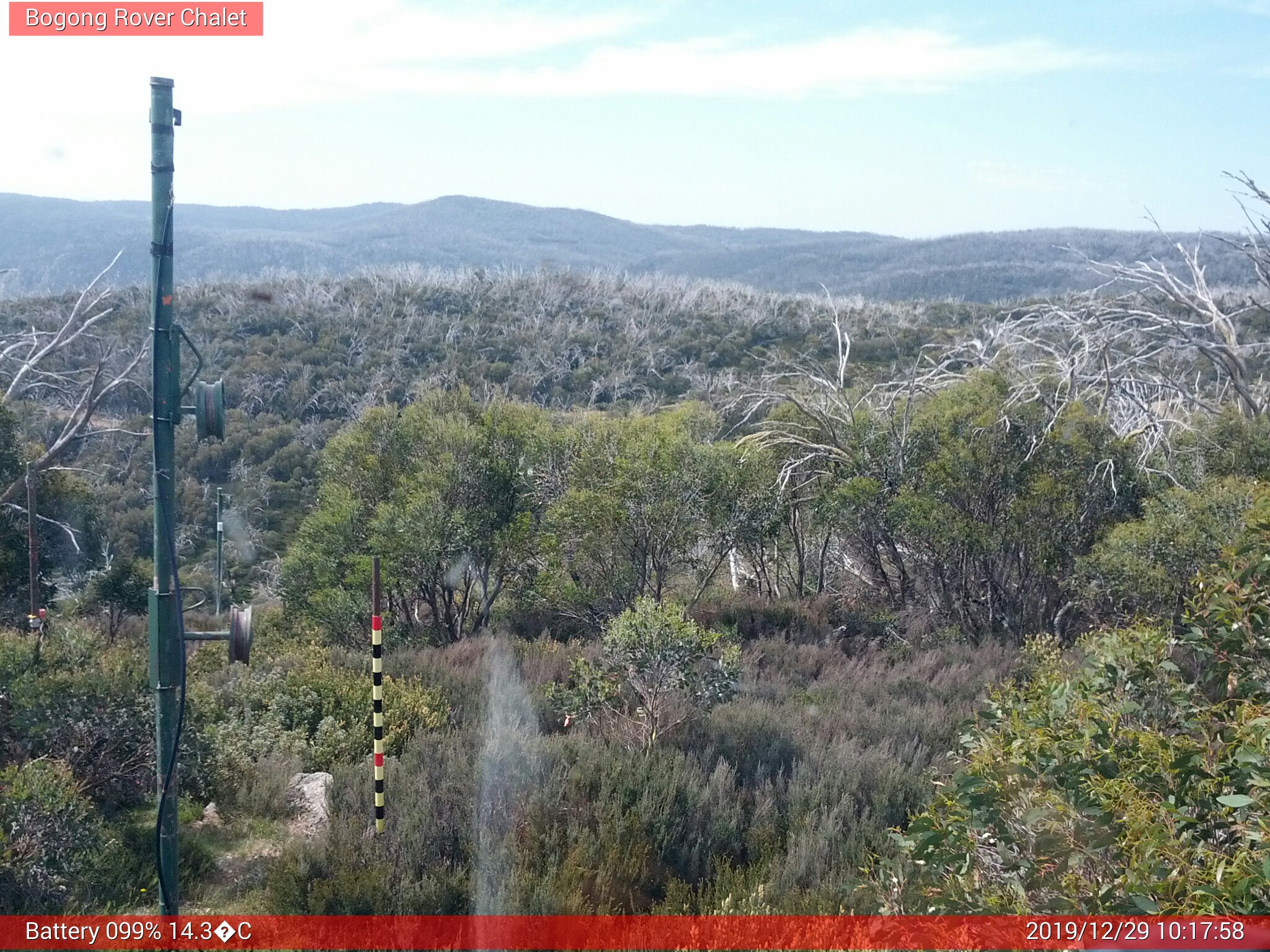 Bogong Web Cam 10:17am Sunday 29th of December 2019