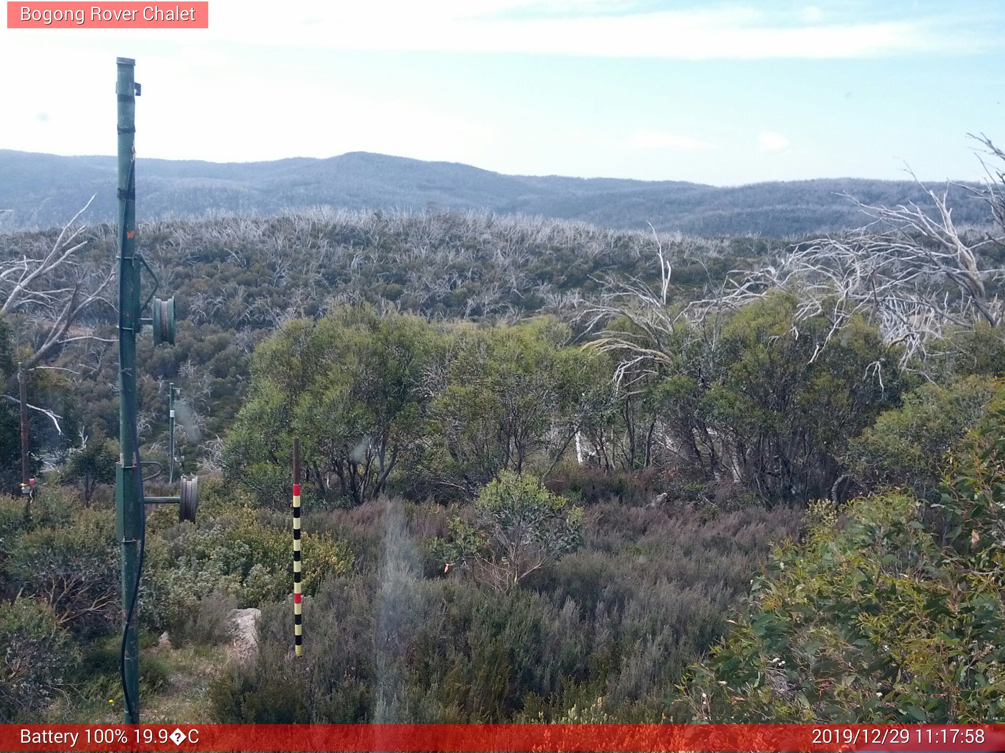 Bogong Web Cam 11:17am Sunday 29th of December 2019