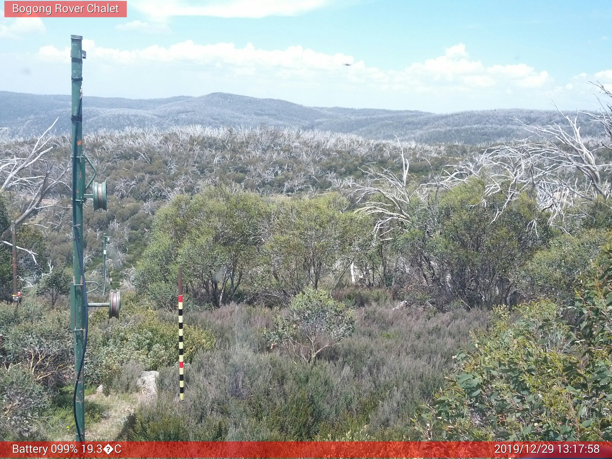 Bogong Web Cam 1:17pm Sunday 29th of December 2019