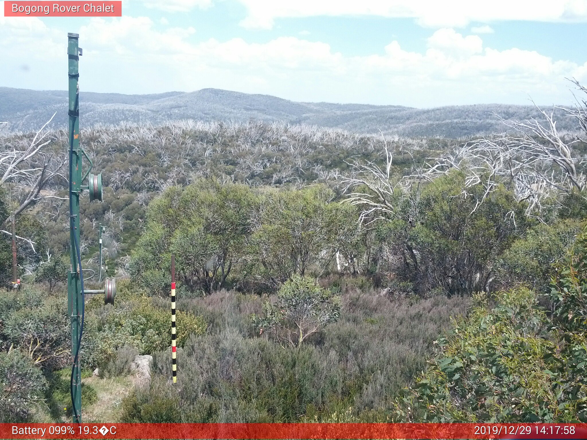 Bogong Web Cam 2:17pm Sunday 29th of December 2019