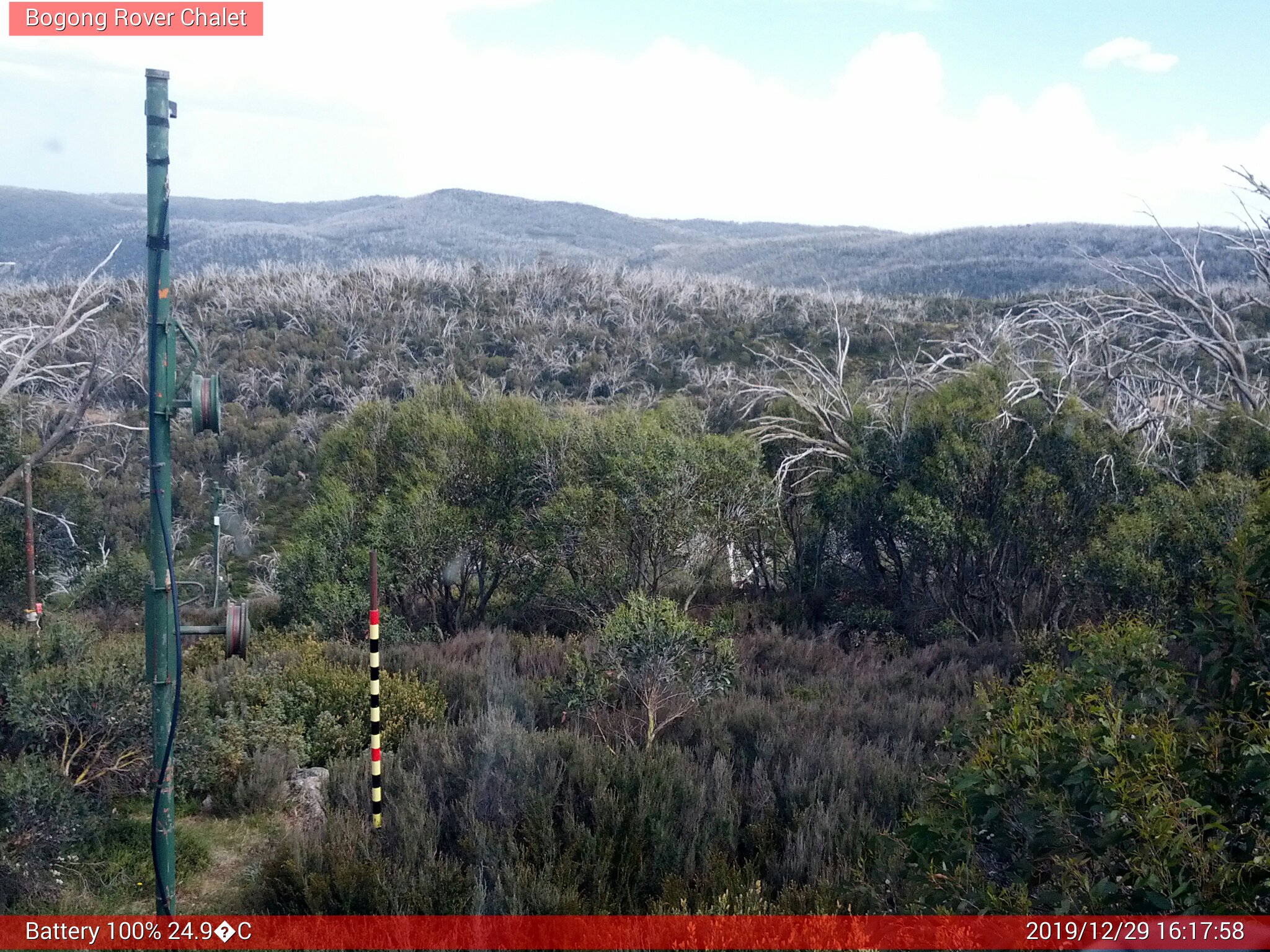 Bogong Web Cam 4:17pm Sunday 29th of December 2019