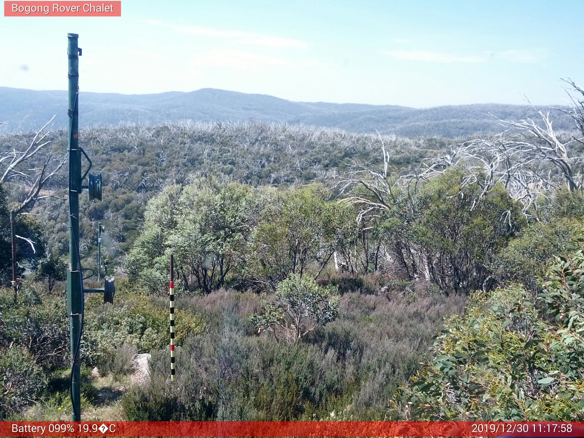 Bogong Web Cam 11:17am Monday 30th of December 2019