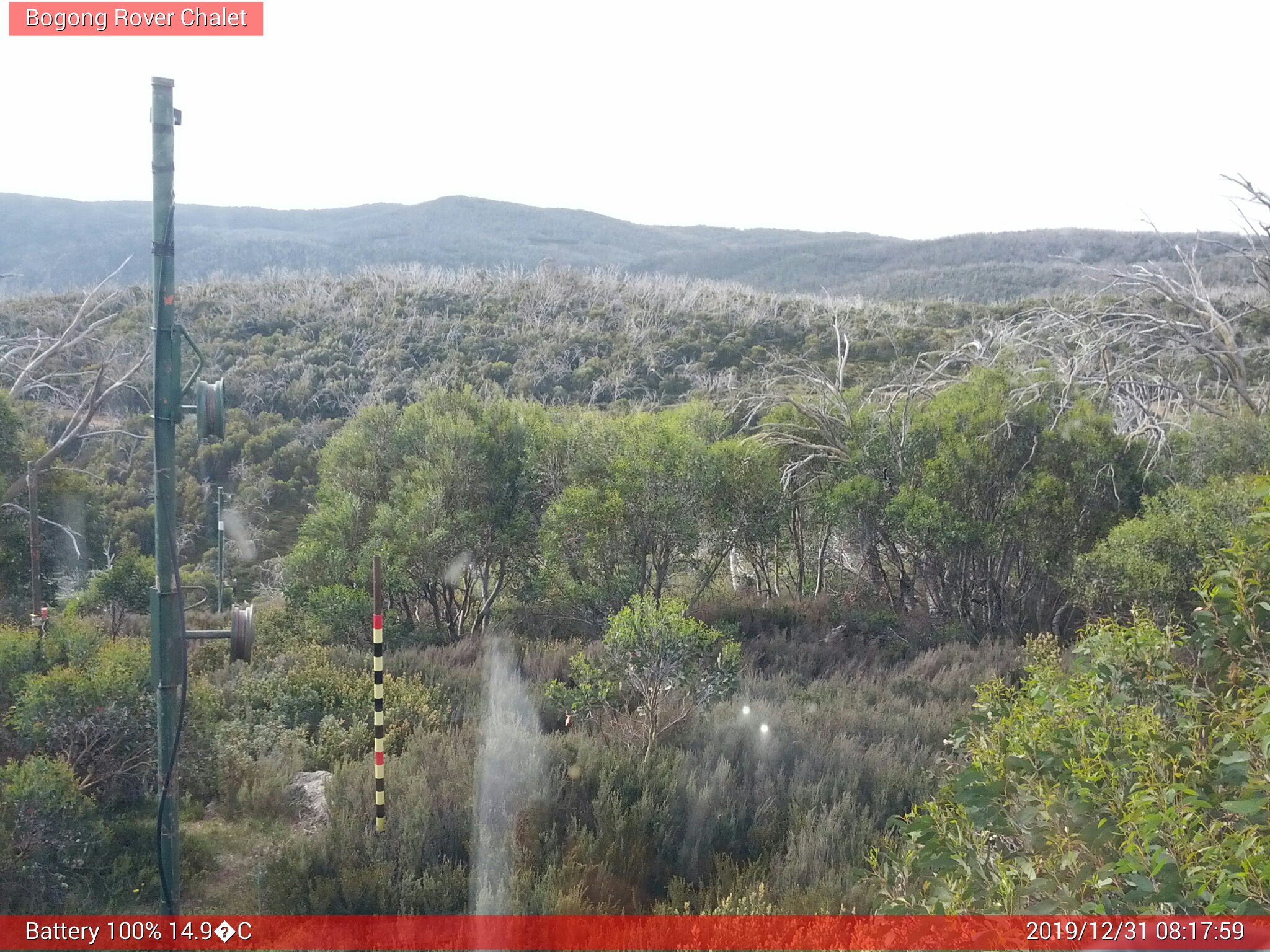 Bogong Web Cam 8:17am Tuesday 31st of December 2019