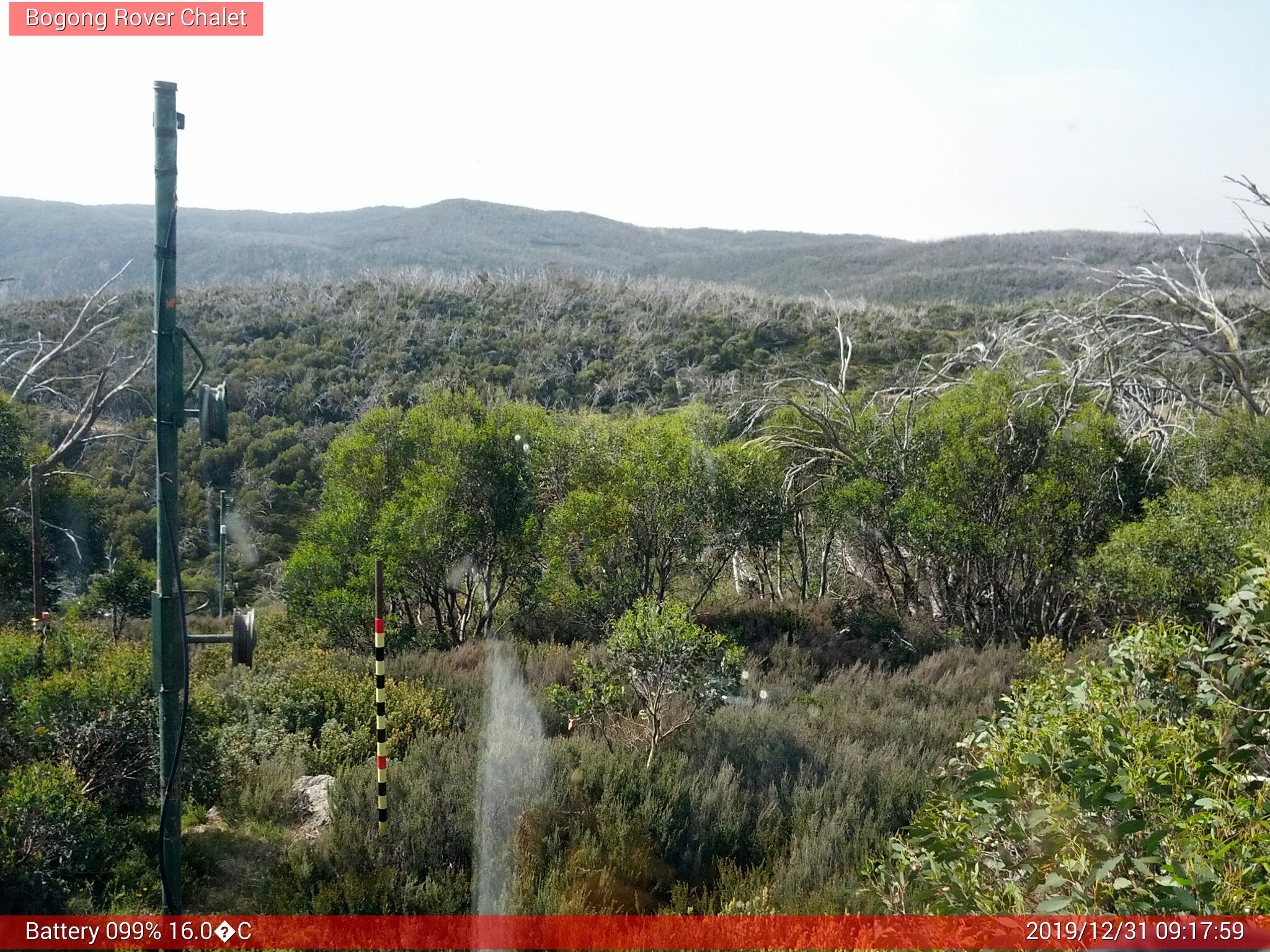 Bogong Web Cam 9:17am Tuesday 31st of December 2019