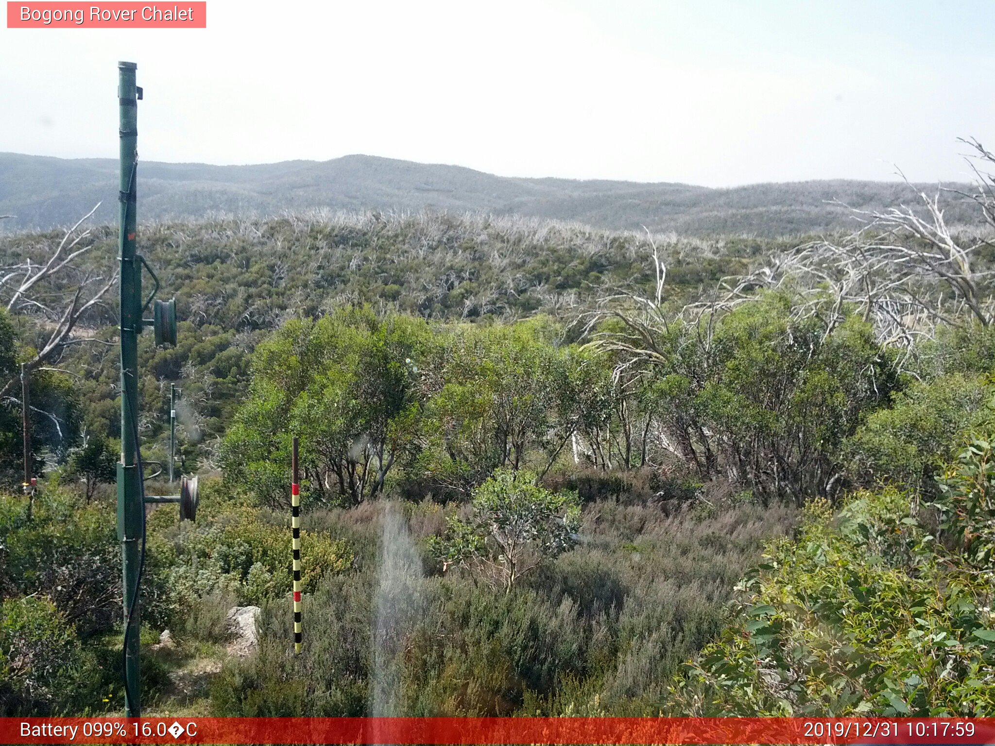 Bogong Web Cam 10:17am Tuesday 31st of December 2019