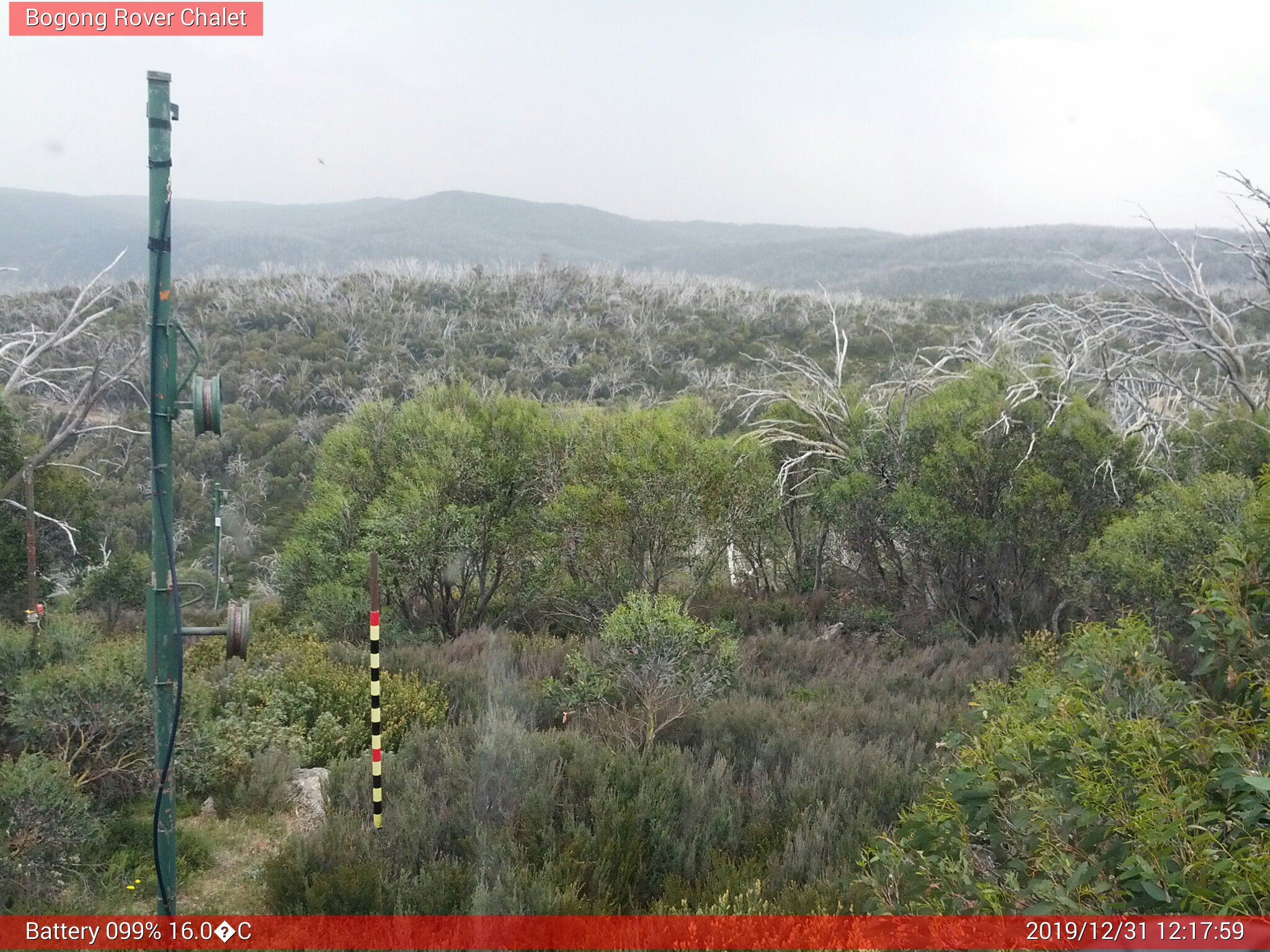 Bogong Web Cam 12:17pm Tuesday 31st of December 2019