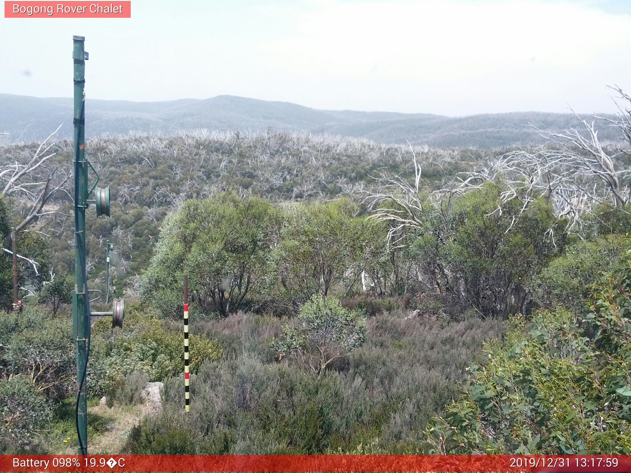 Bogong Web Cam 1:17pm Tuesday 31st of December 2019