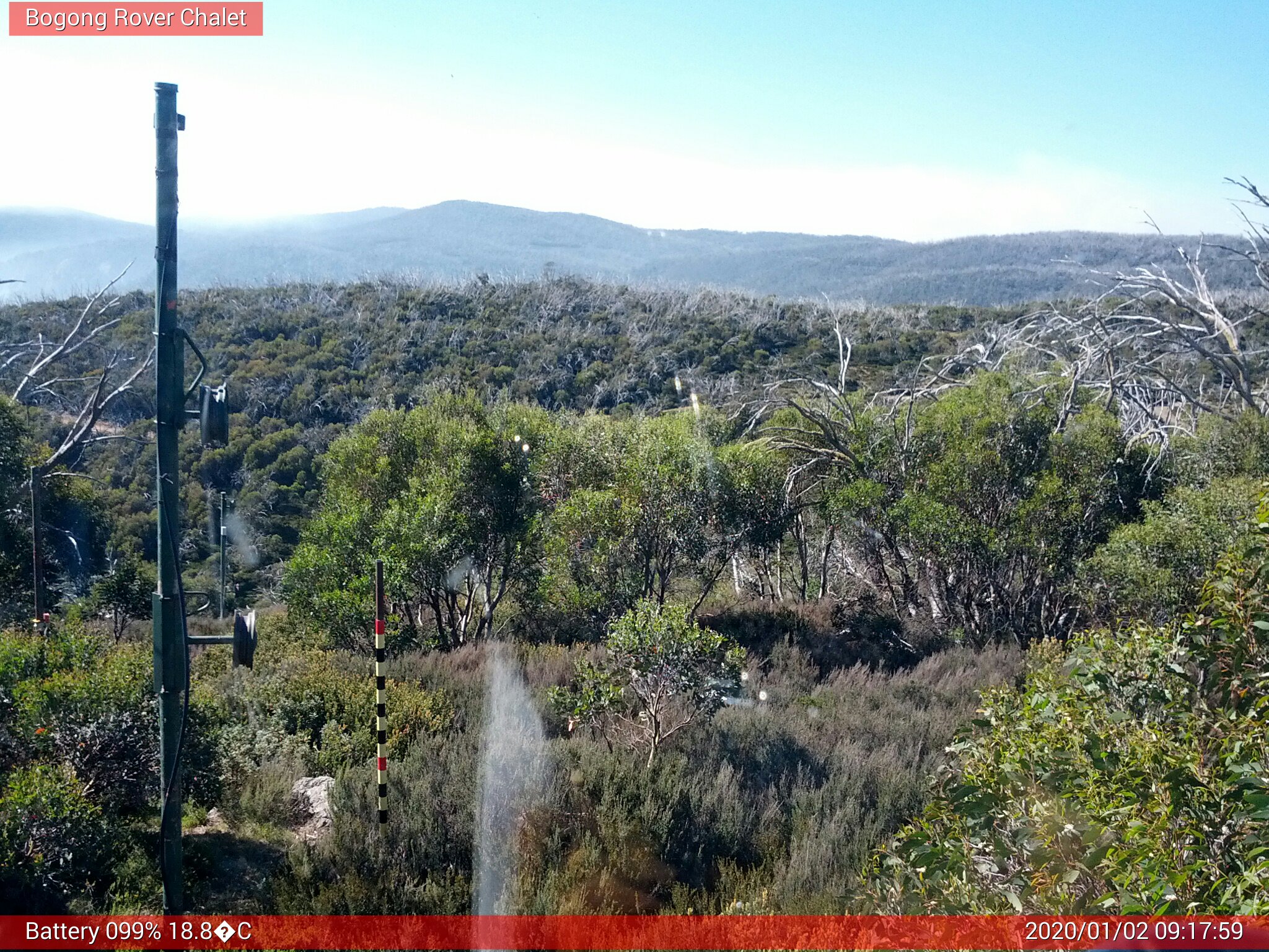 Bogong Web Cam 9:17am Thursday 2nd of January 2020