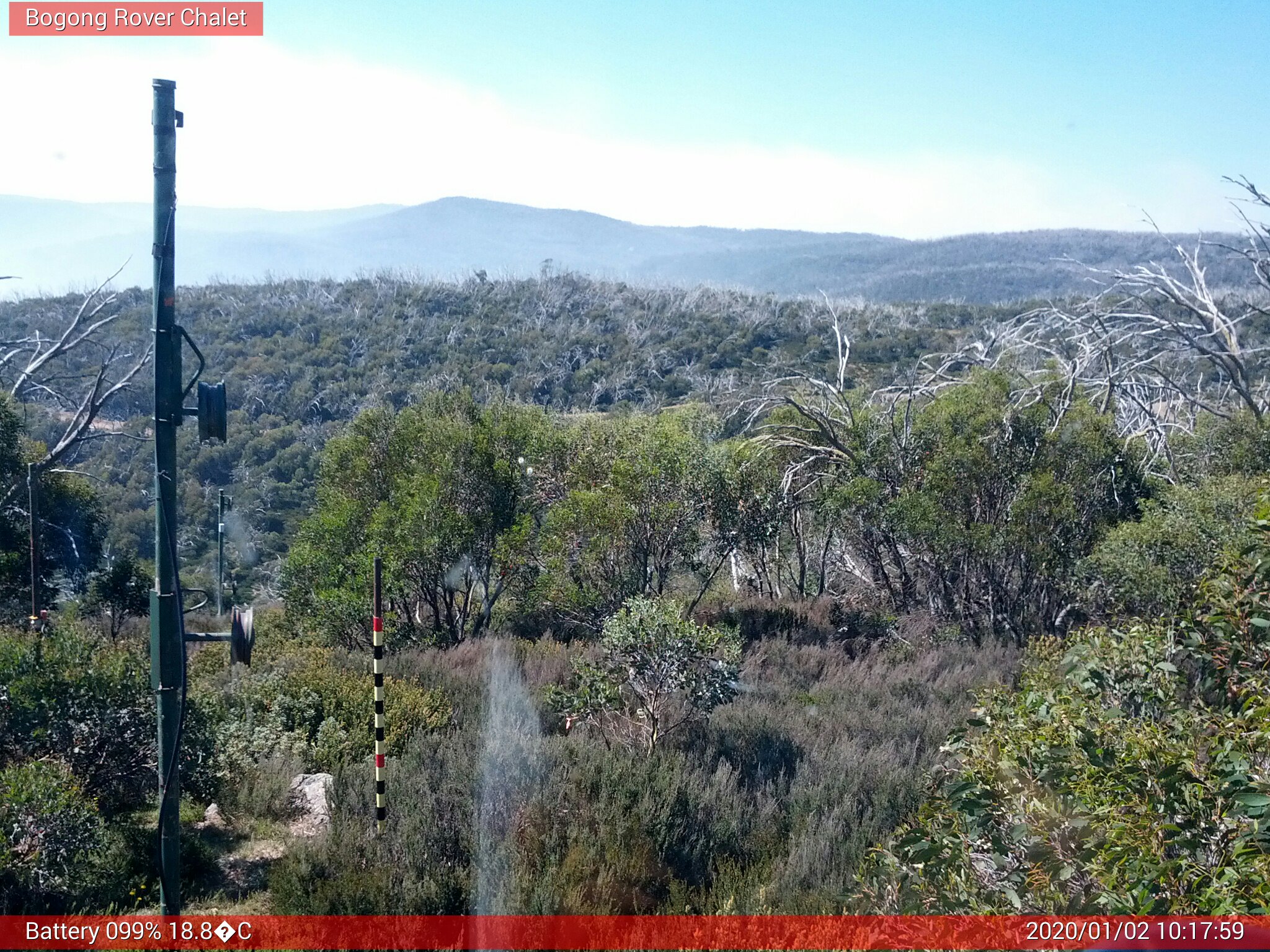 Bogong Web Cam 10:17am Thursday 2nd of January 2020