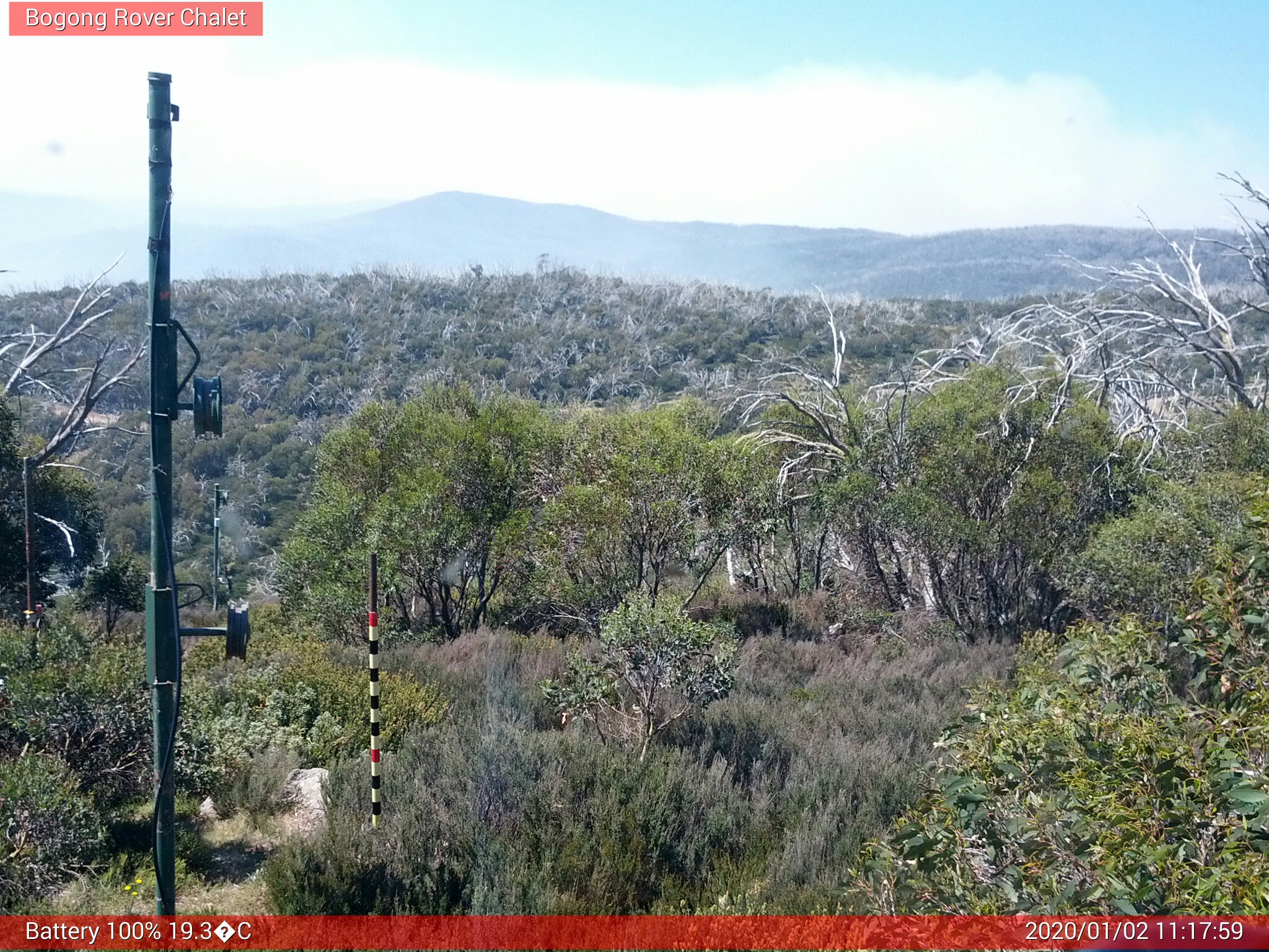 Bogong Web Cam 11:17am Thursday 2nd of January 2020