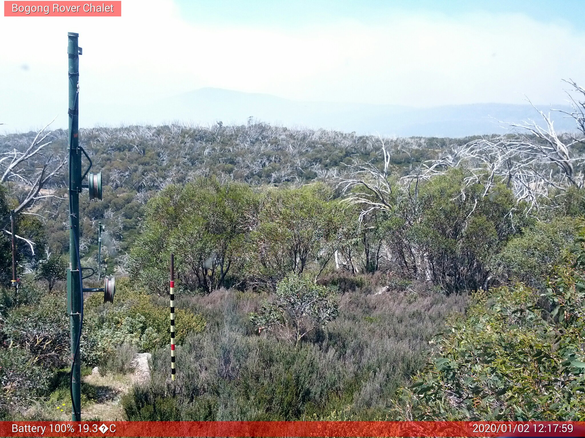 Bogong Web Cam 12:17pm Thursday 2nd of January 2020