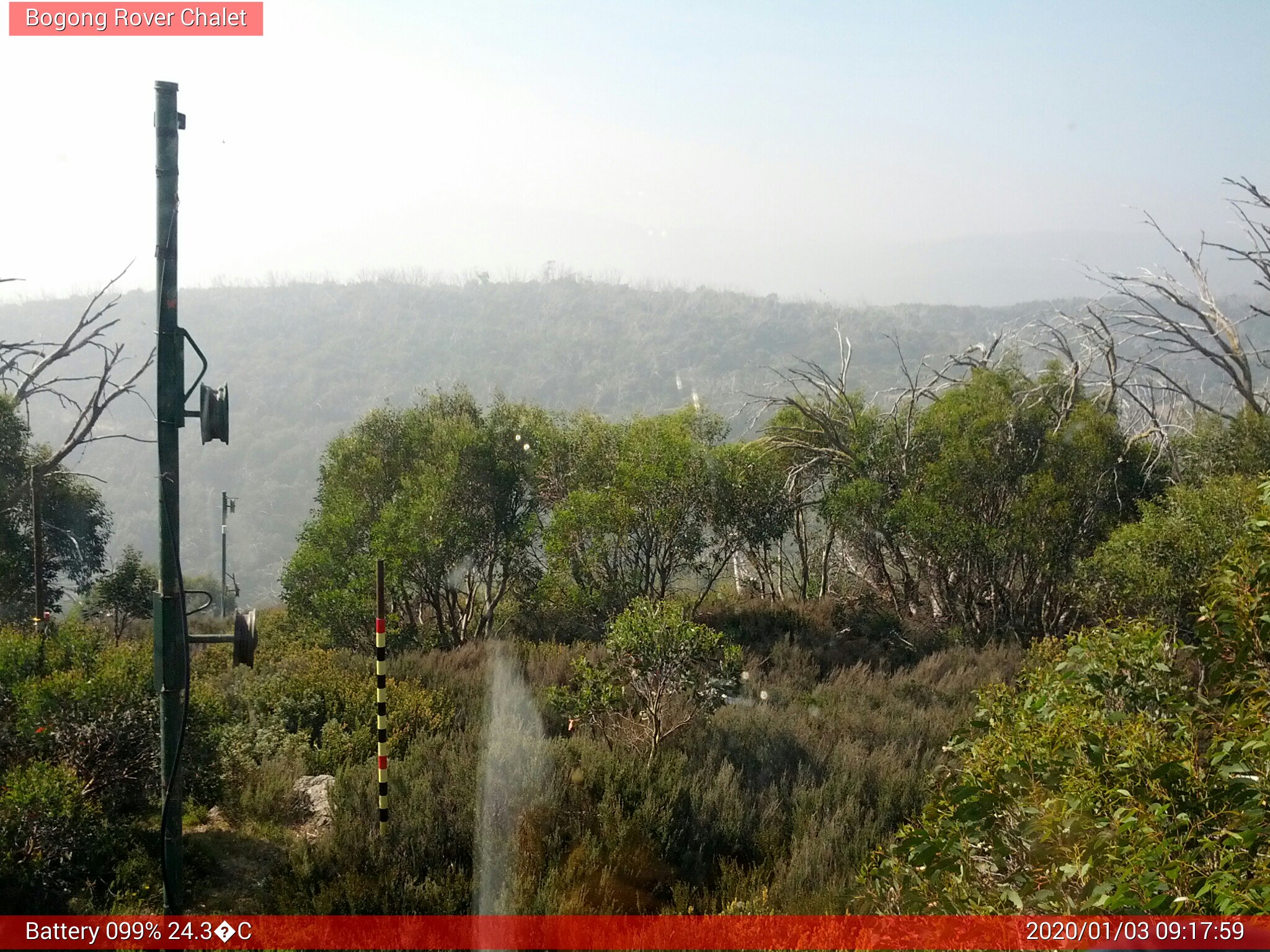 Bogong Web Cam 9:17am Friday 3rd of January 2020