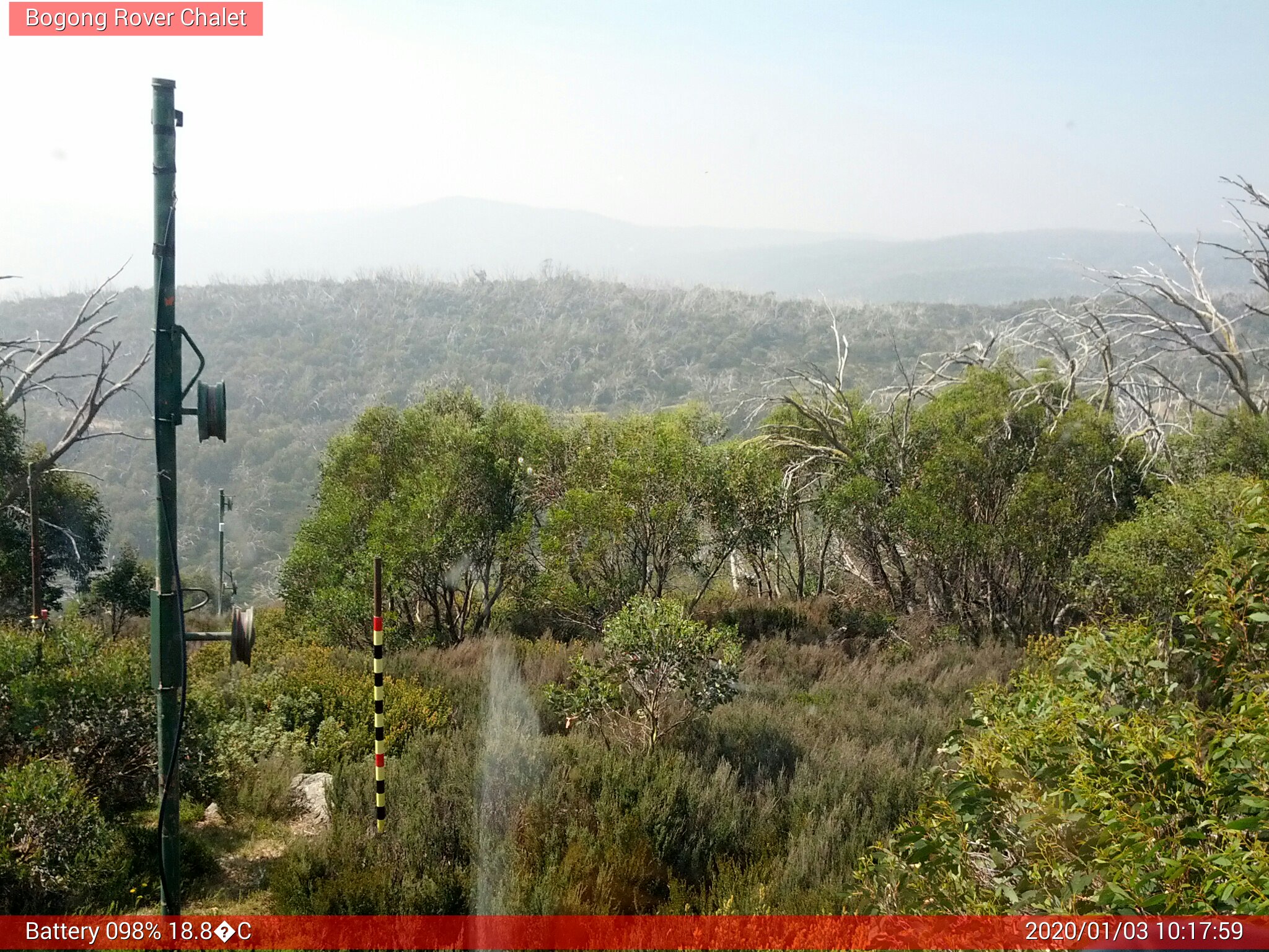 Bogong Web Cam 10:17am Friday 3rd of January 2020