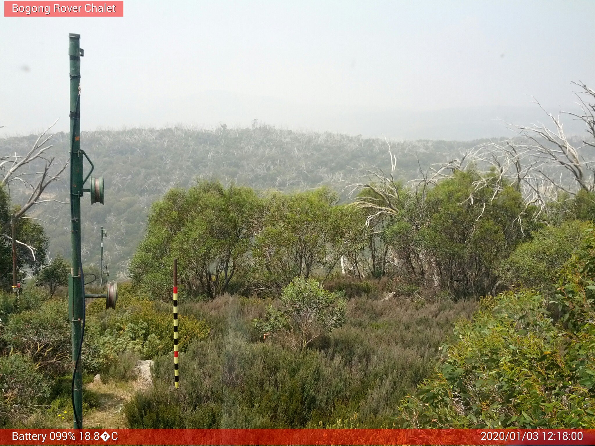 Bogong Web Cam 12:17pm Friday 3rd of January 2020