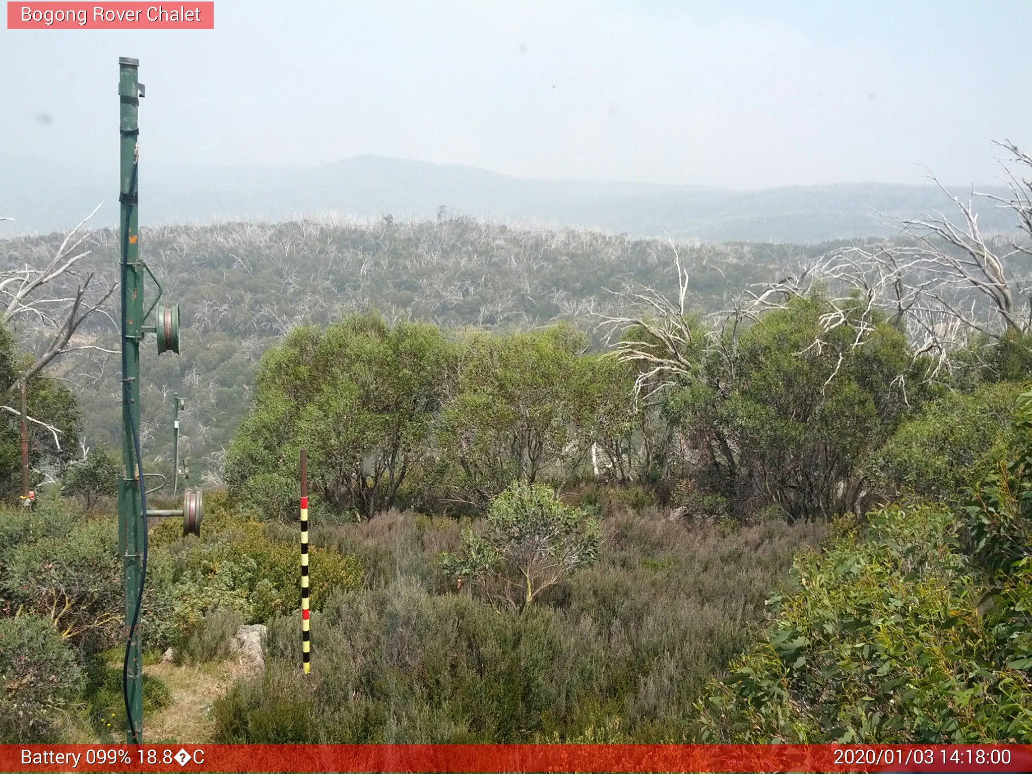 Bogong Web Cam 2:17pm Friday 3rd of January 2020