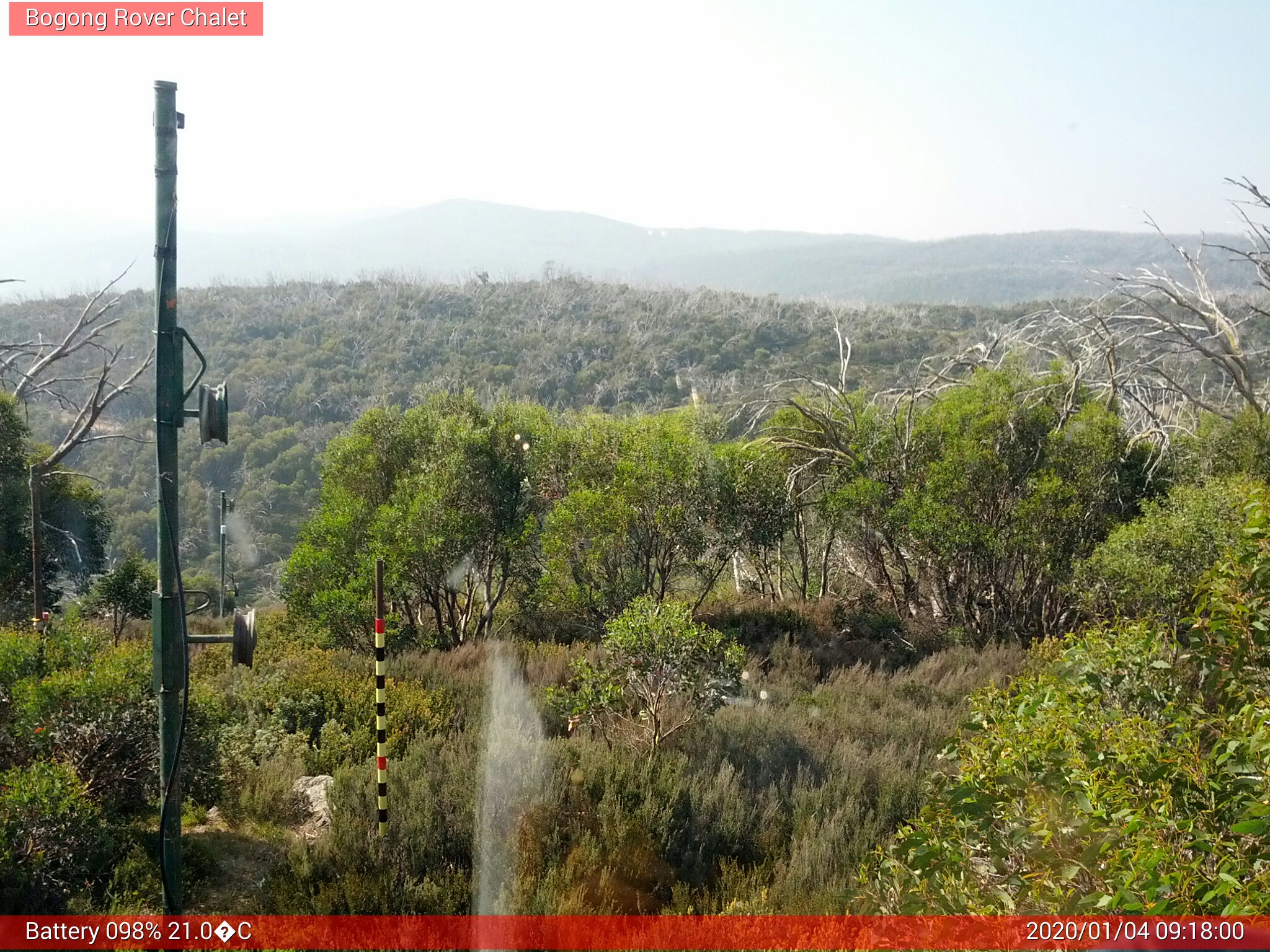 Bogong Web Cam 9:17am Saturday 4th of January 2020