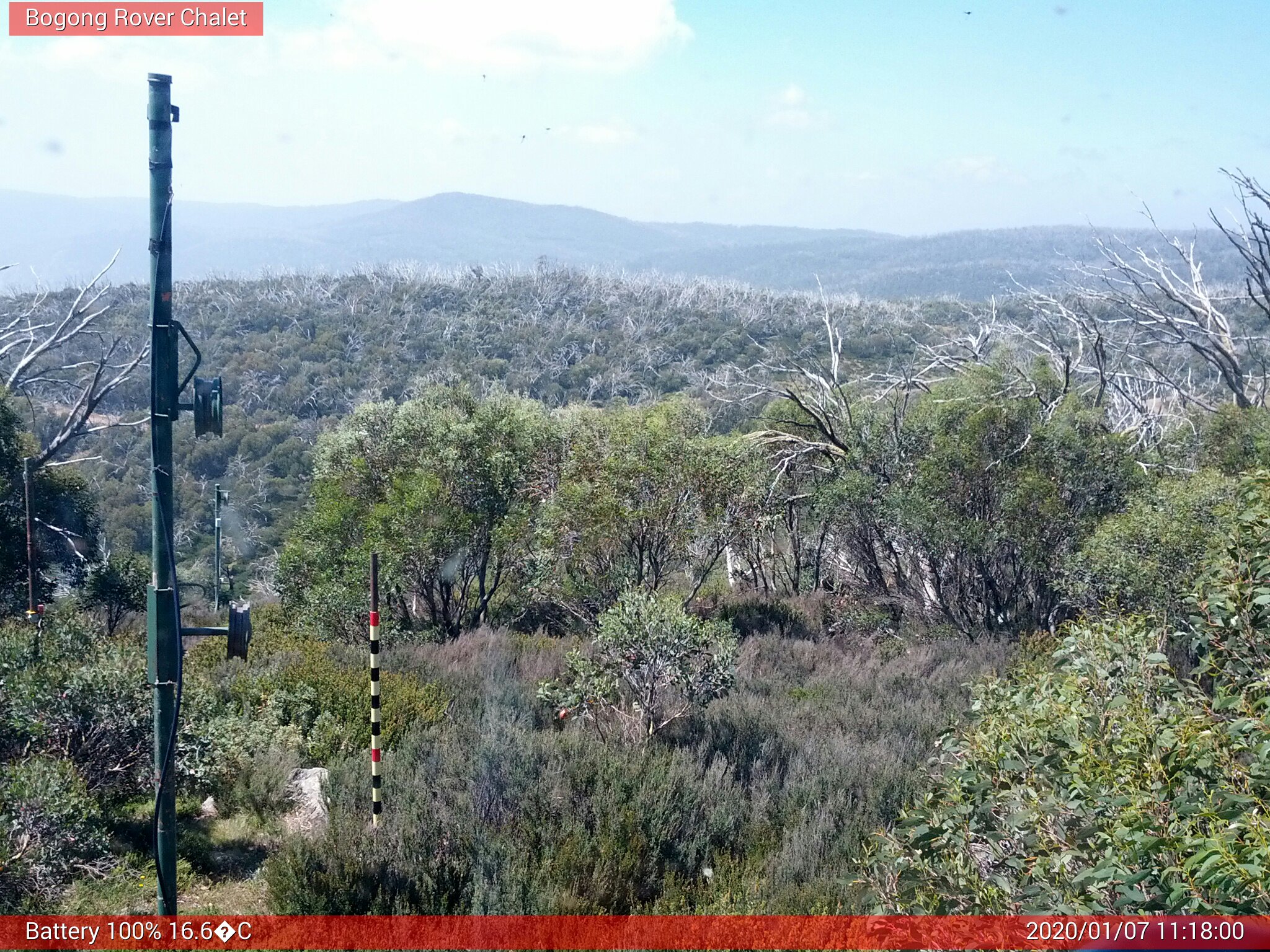 Bogong Web Cam 11:18am Tuesday 7th of January 2020