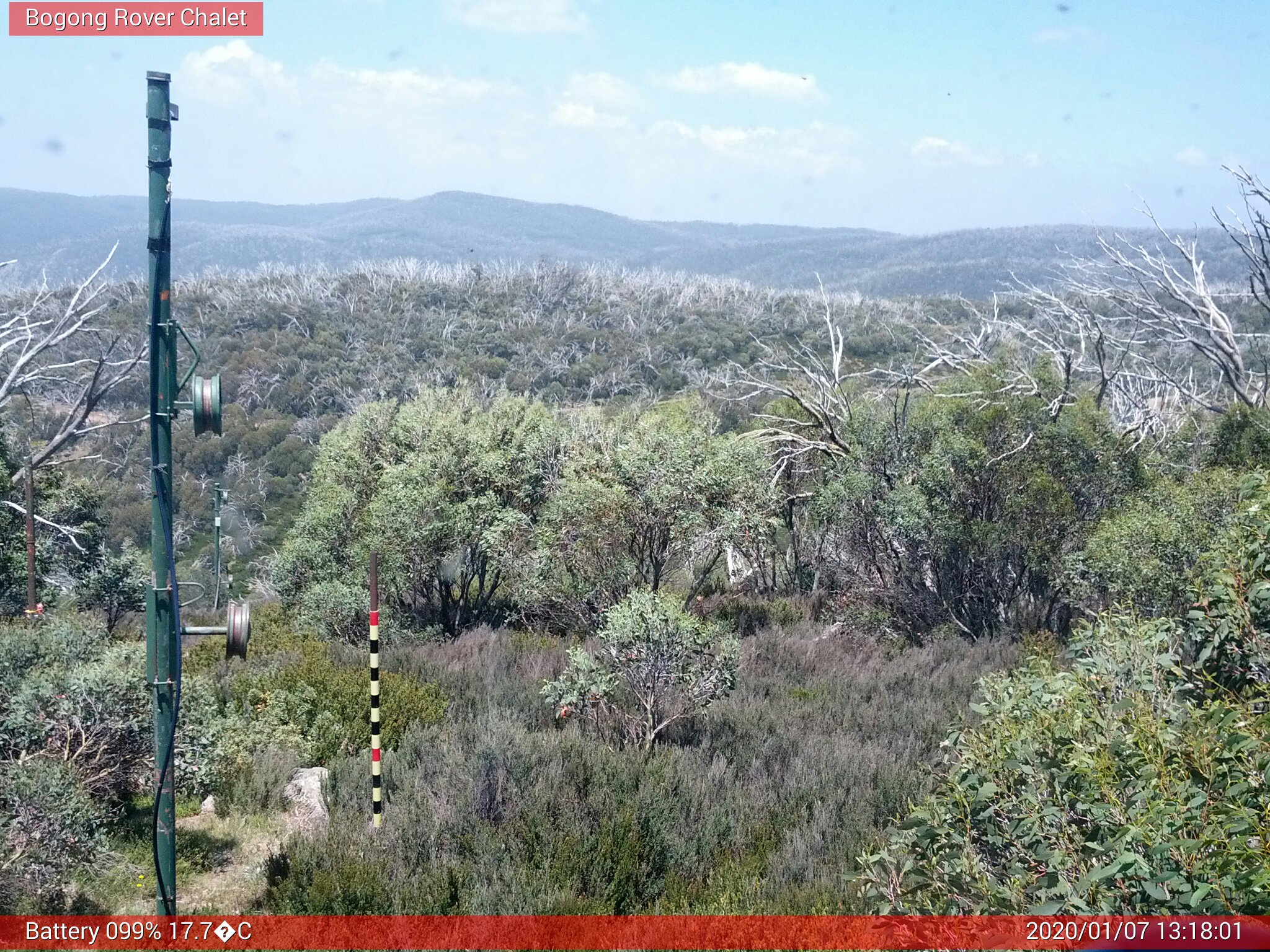 Bogong Web Cam 1:18pm Tuesday 7th of January 2020