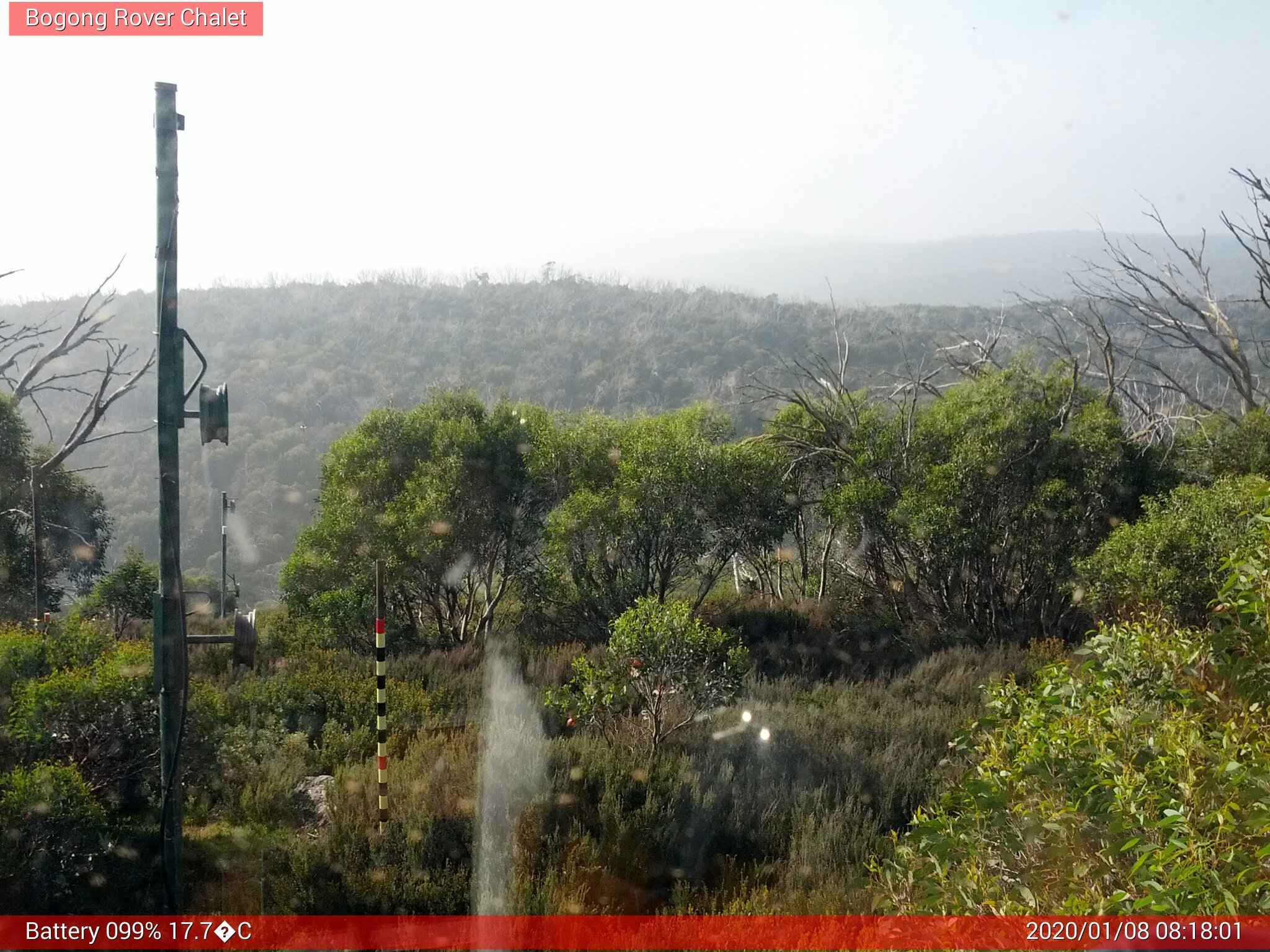 Bogong Web Cam 8:18am Wednesday 8th of January 2020