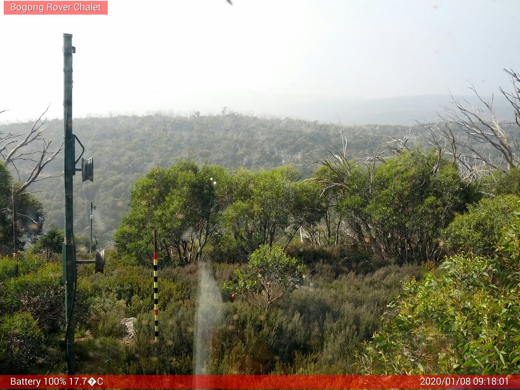 Bogong Web Cam 9:18am Wednesday 8th of January 2020