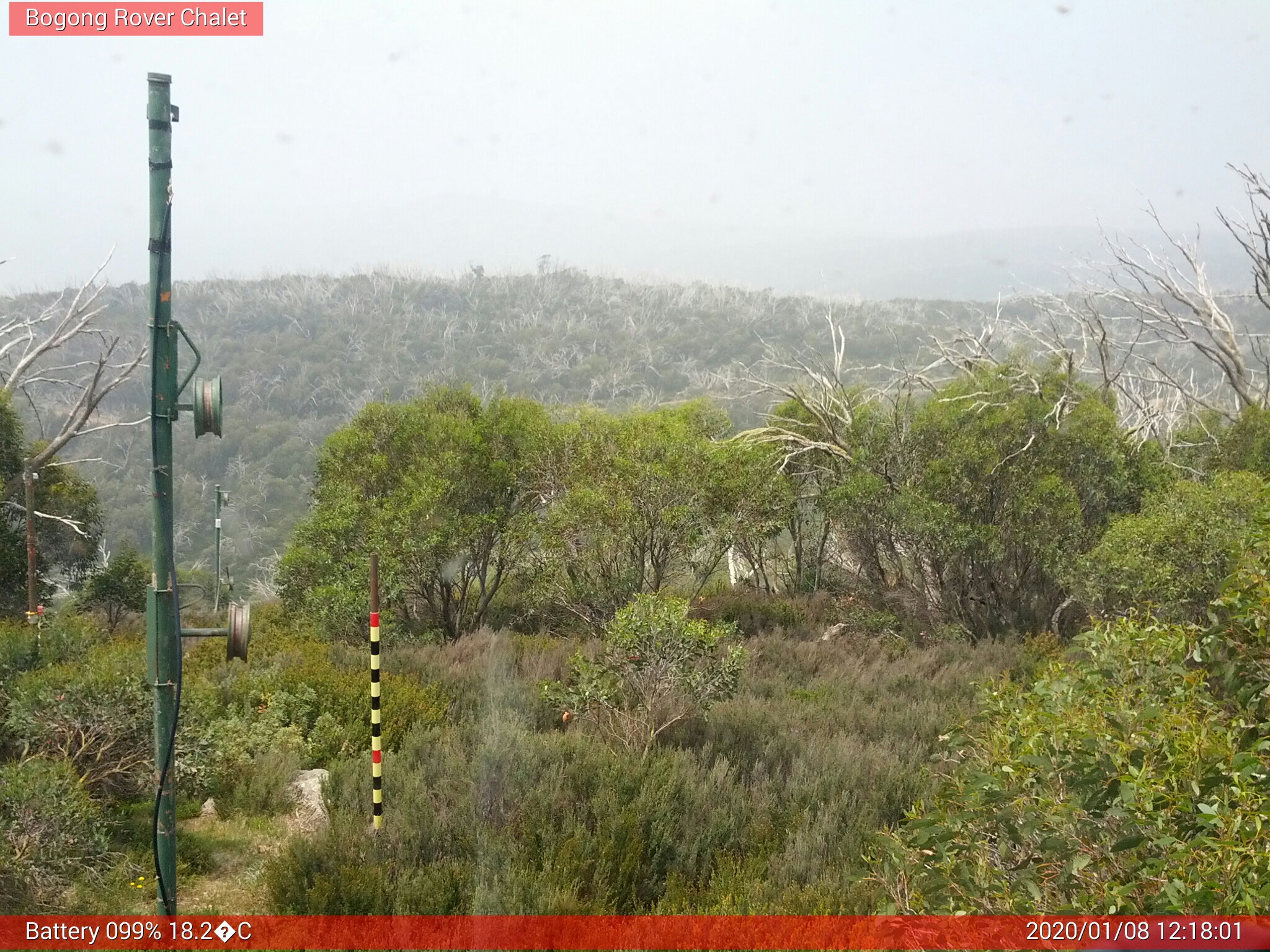 Bogong Web Cam 12:18pm Wednesday 8th of January 2020