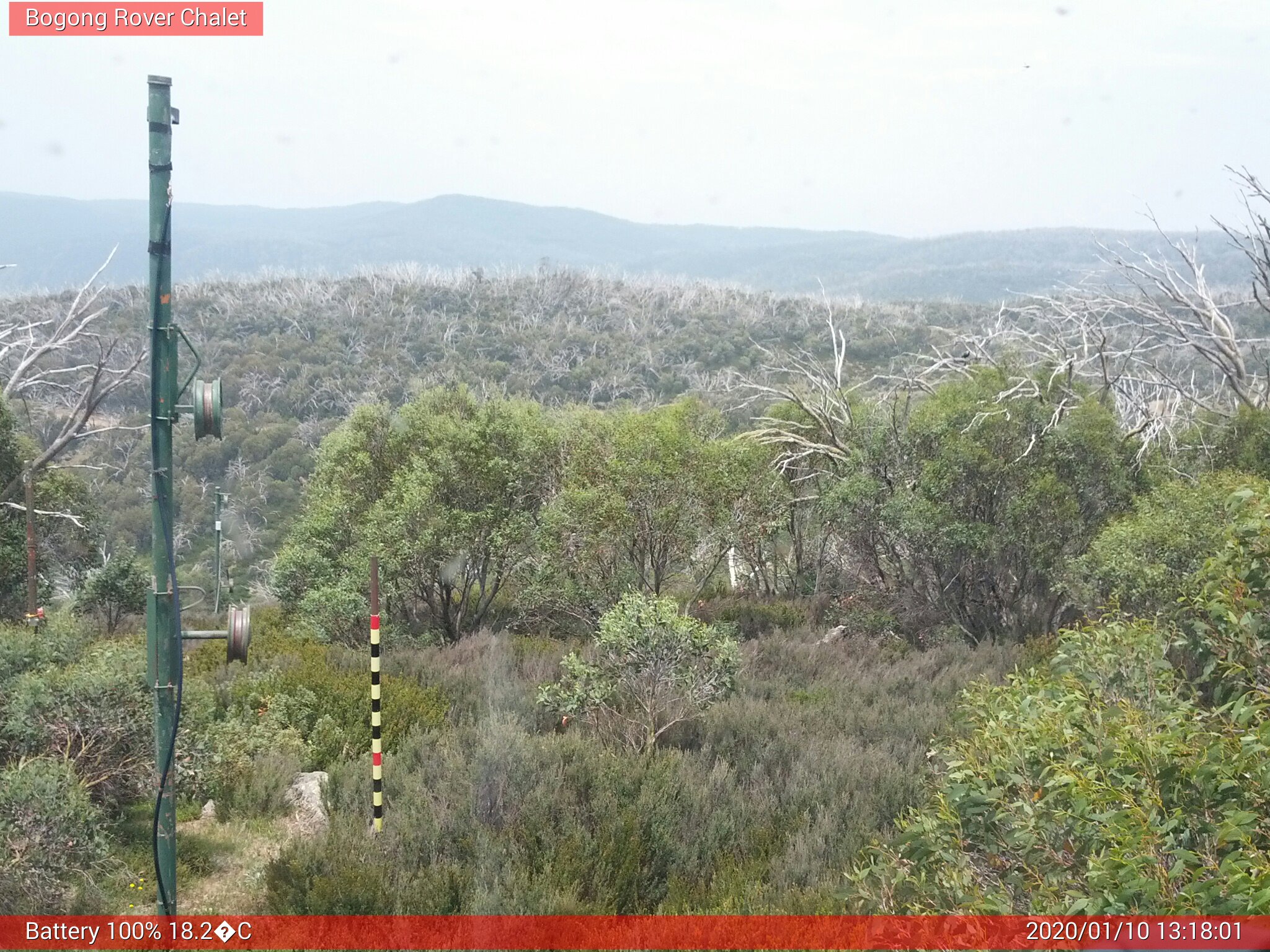 Bogong Web Cam 1:18pm Friday 10th of January 2020
