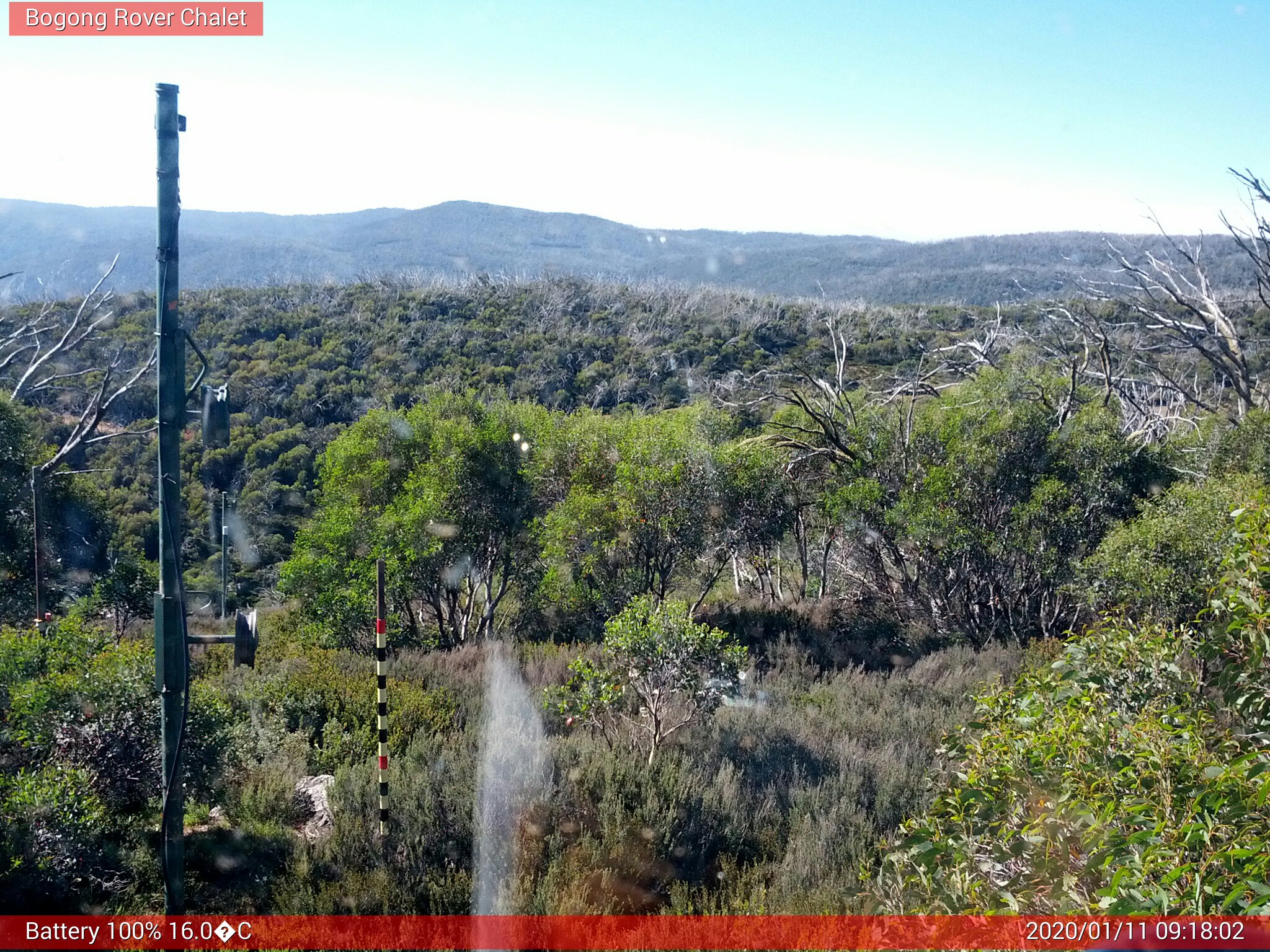 Bogong Web Cam 9:18am Saturday 11th of January 2020