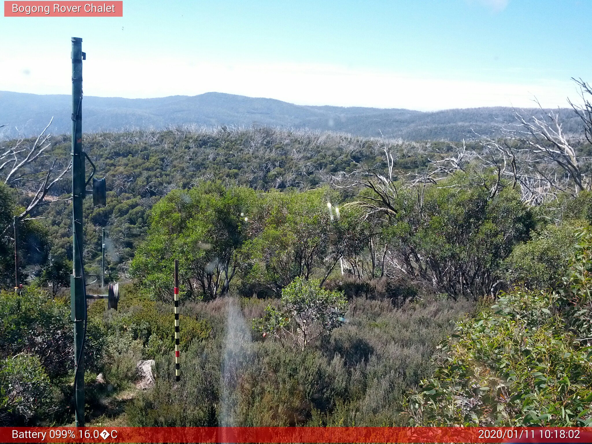 Bogong Web Cam 10:18am Saturday 11th of January 2020