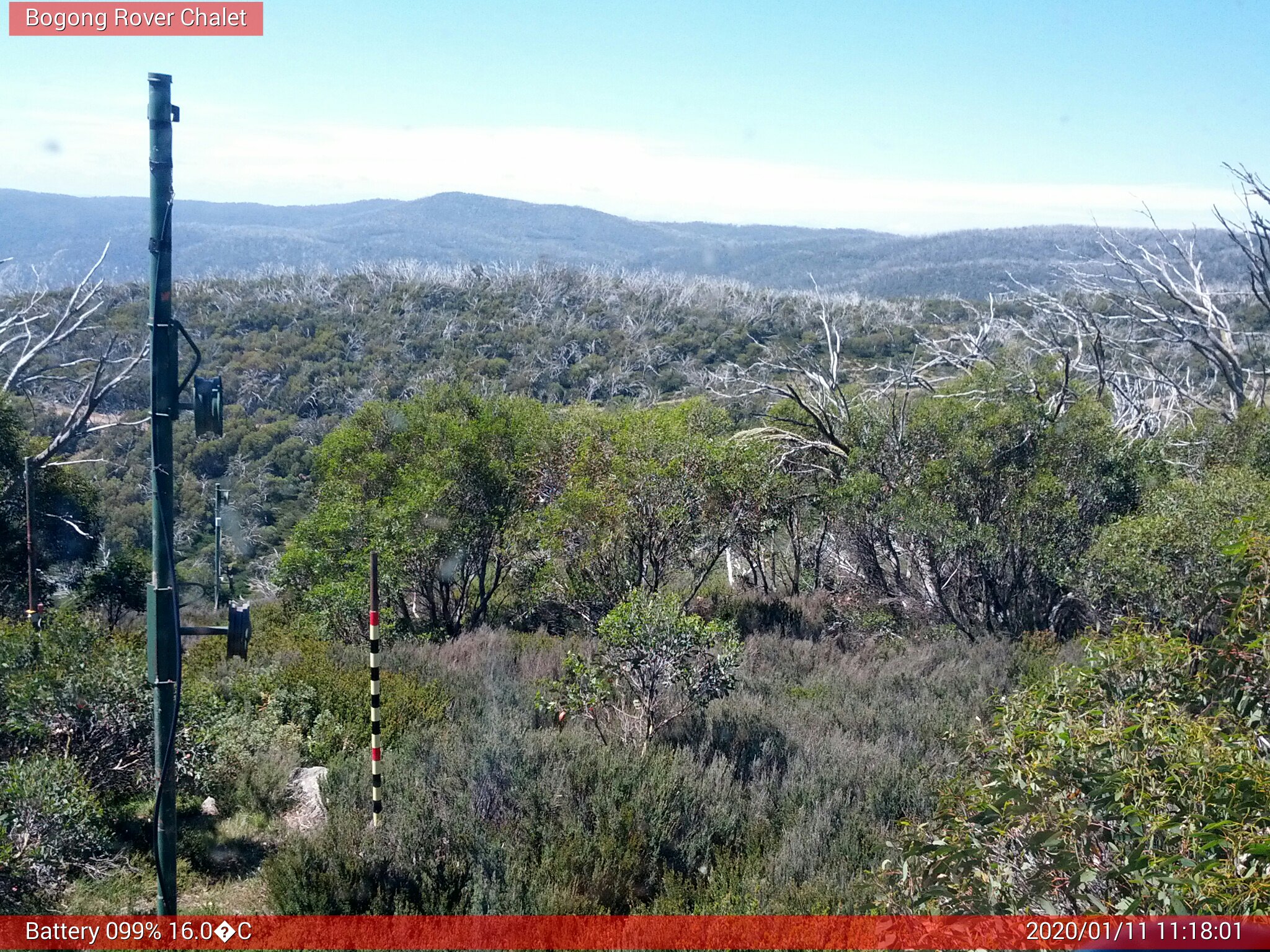 Bogong Web Cam 11:18am Saturday 11th of January 2020