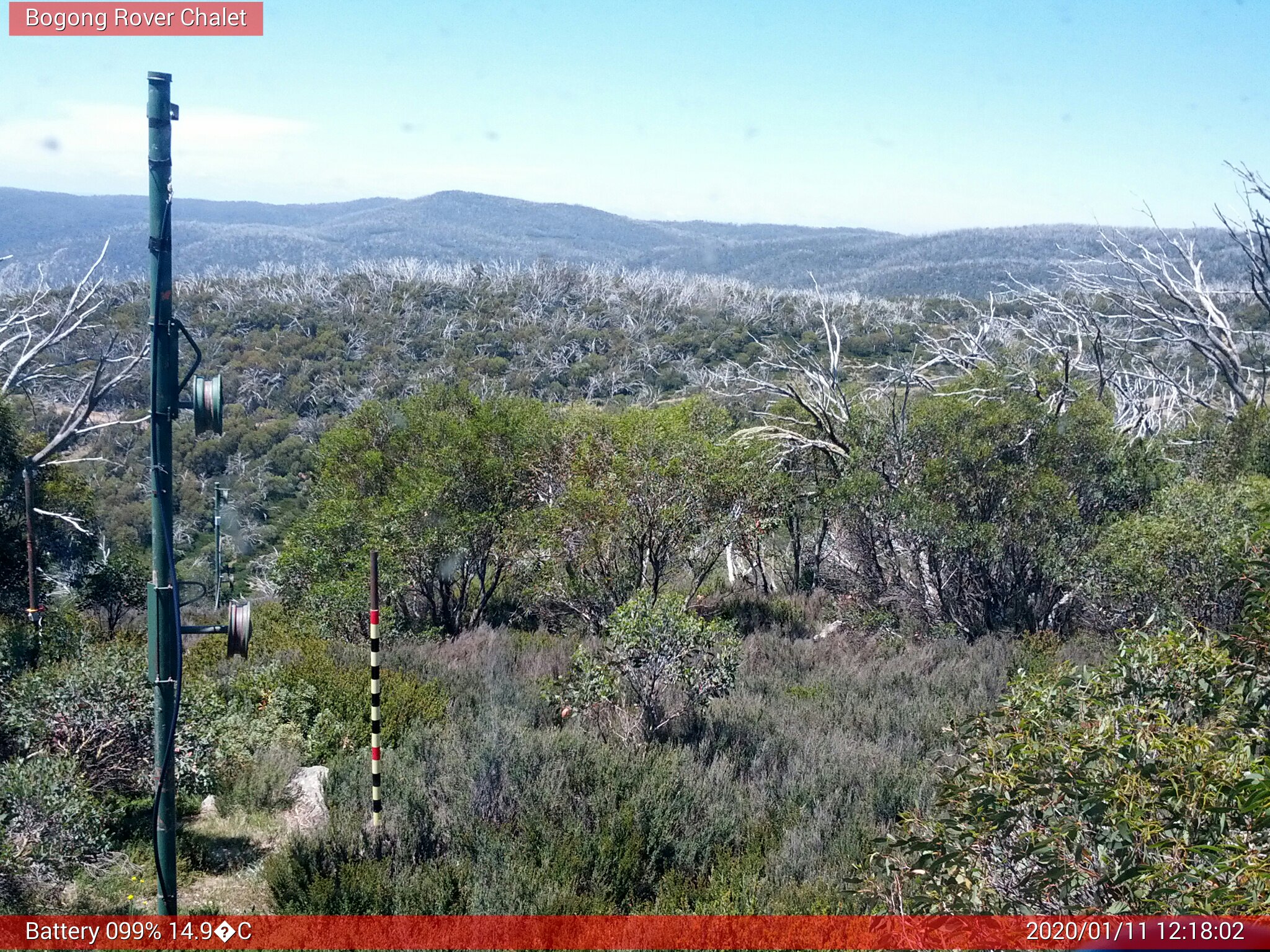 Bogong Web Cam 12:18pm Saturday 11th of January 2020