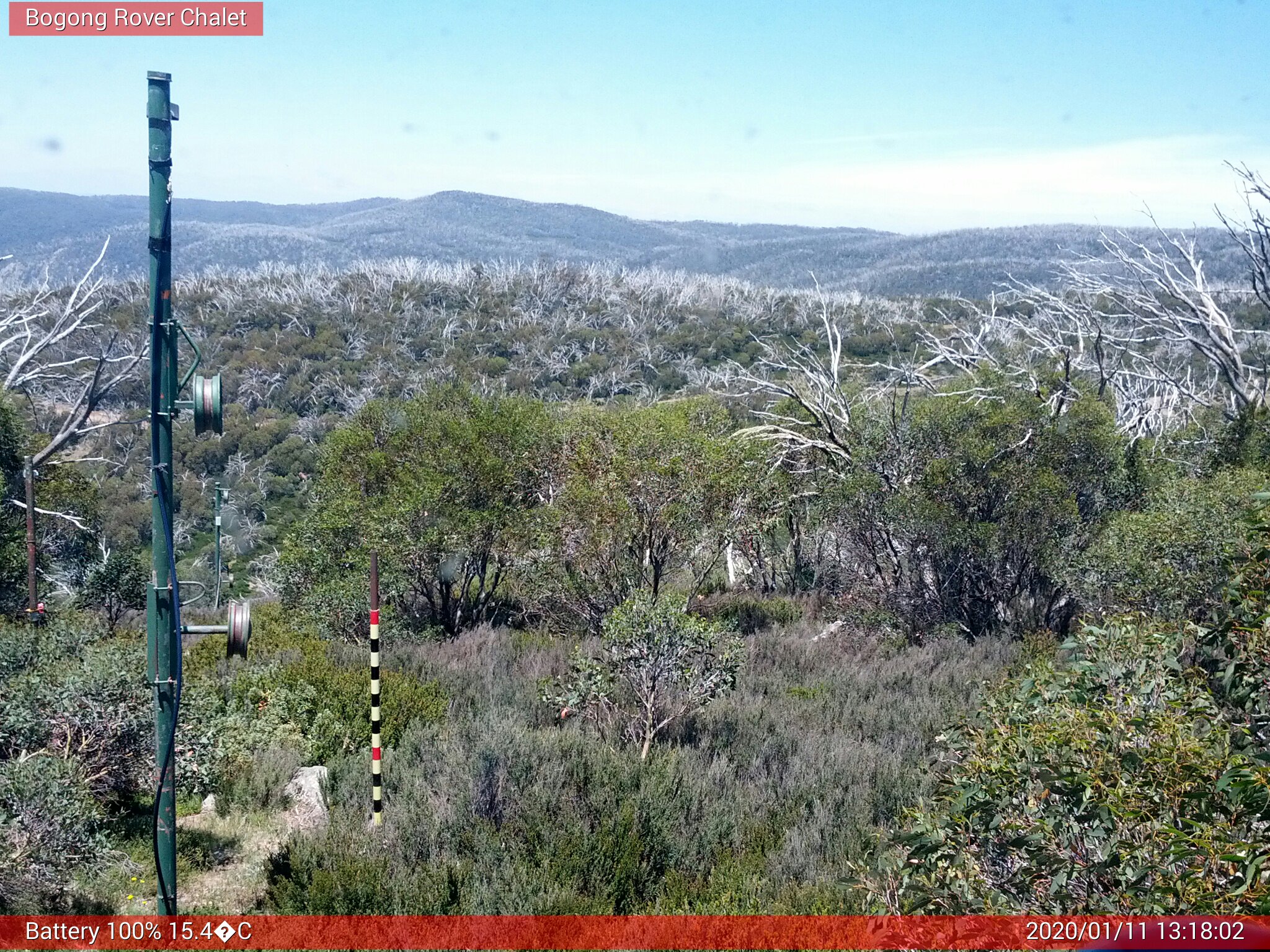 Bogong Web Cam 1:18pm Saturday 11th of January 2020