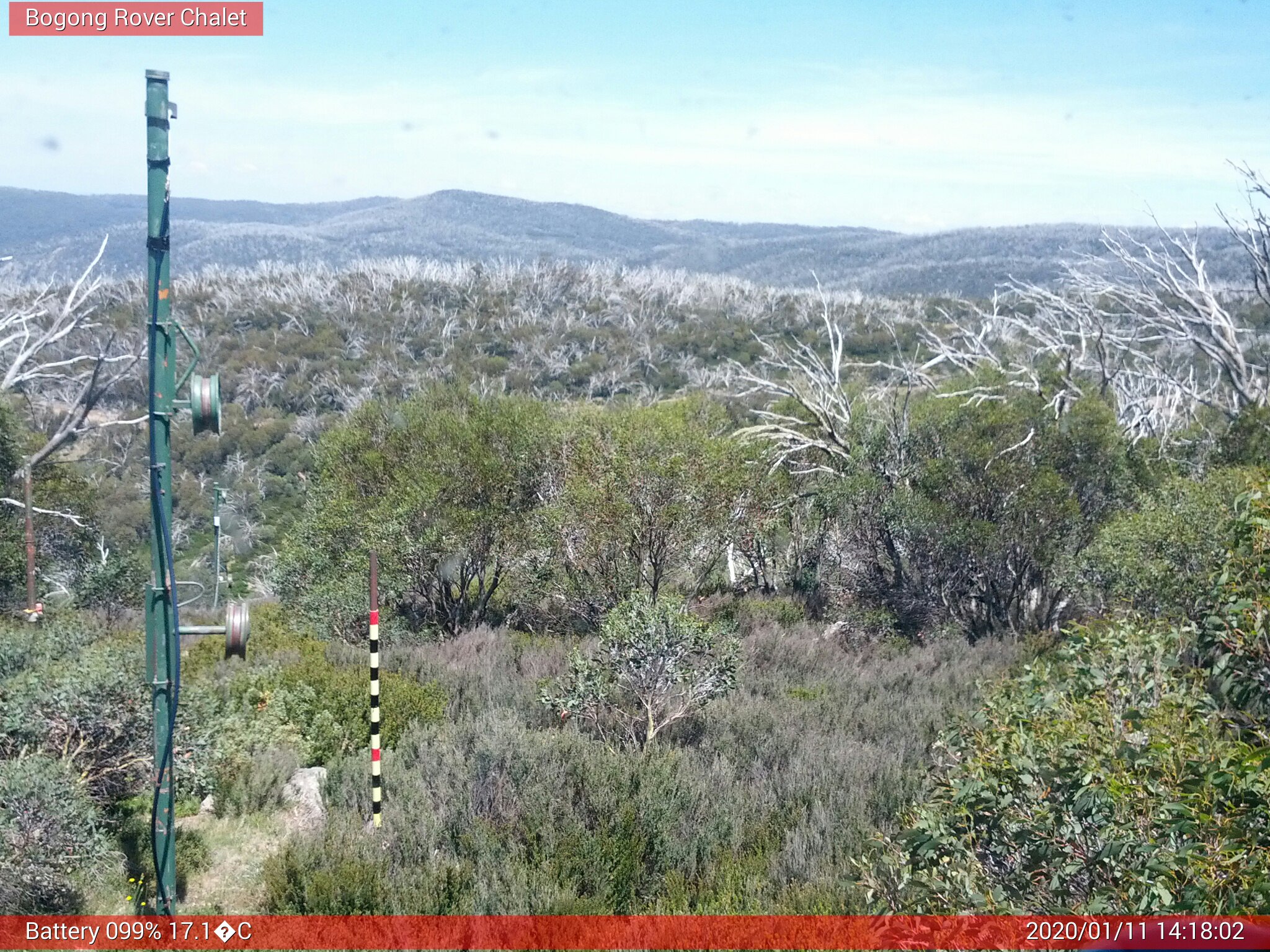 Bogong Web Cam 2:18pm Saturday 11th of January 2020