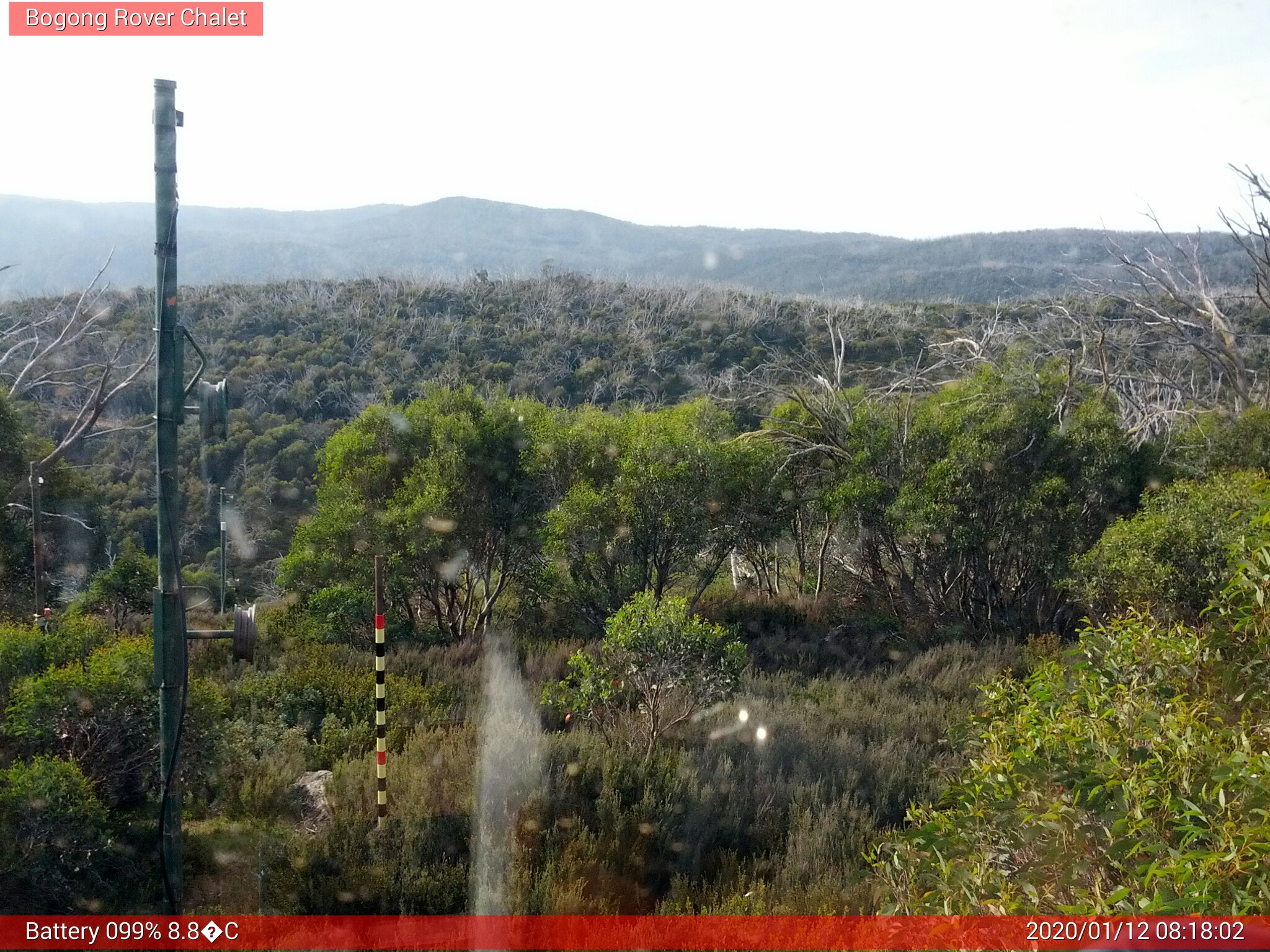 Bogong Web Cam 8:18am Sunday 12th of January 2020