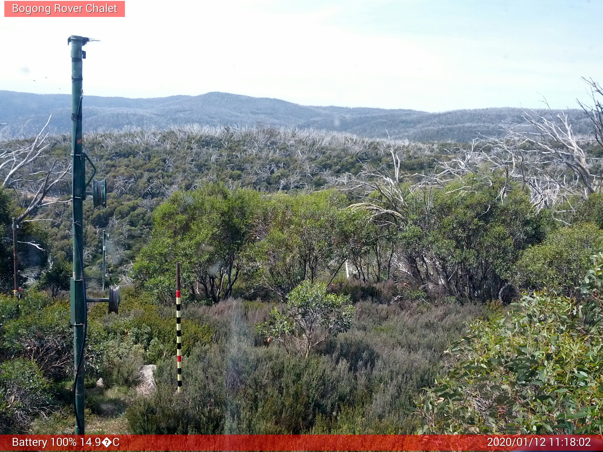 Bogong Web Cam 11:18am Sunday 12th of January 2020