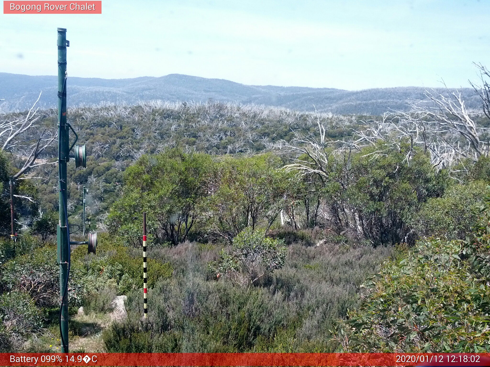 Bogong Web Cam 12:18pm Sunday 12th of January 2020