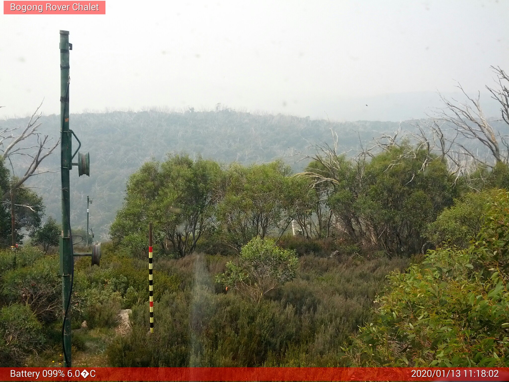 Bogong Web Cam 11:18am Monday 13th of January 2020