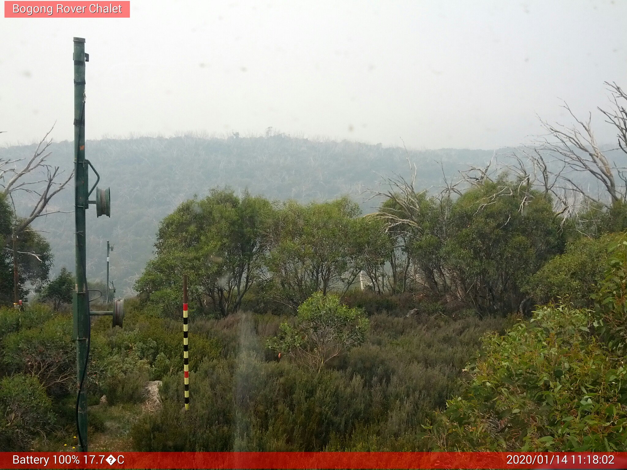 Bogong Web Cam 11:18am Tuesday 14th of January 2020