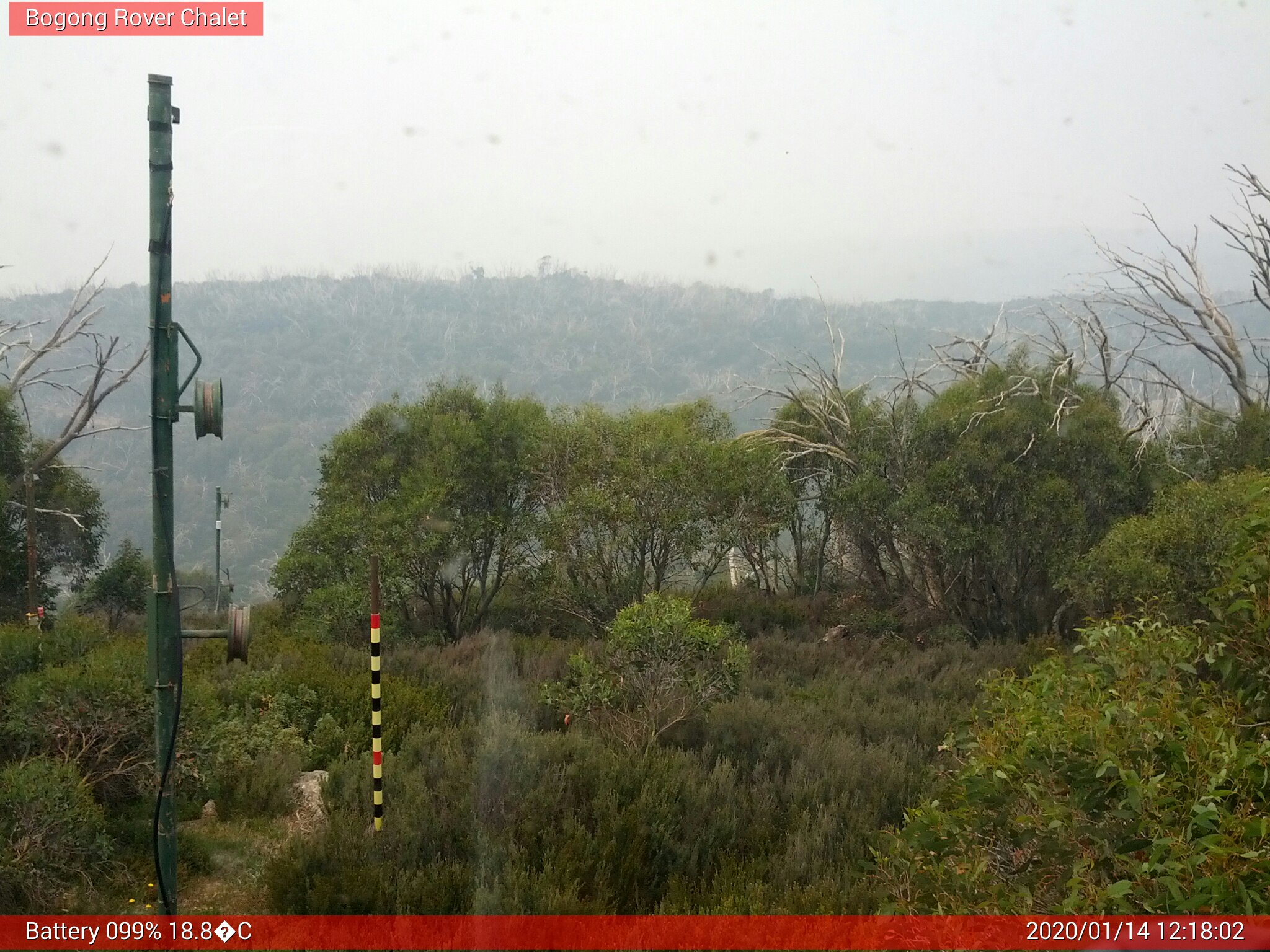 Bogong Web Cam 12:18pm Tuesday 14th of January 2020