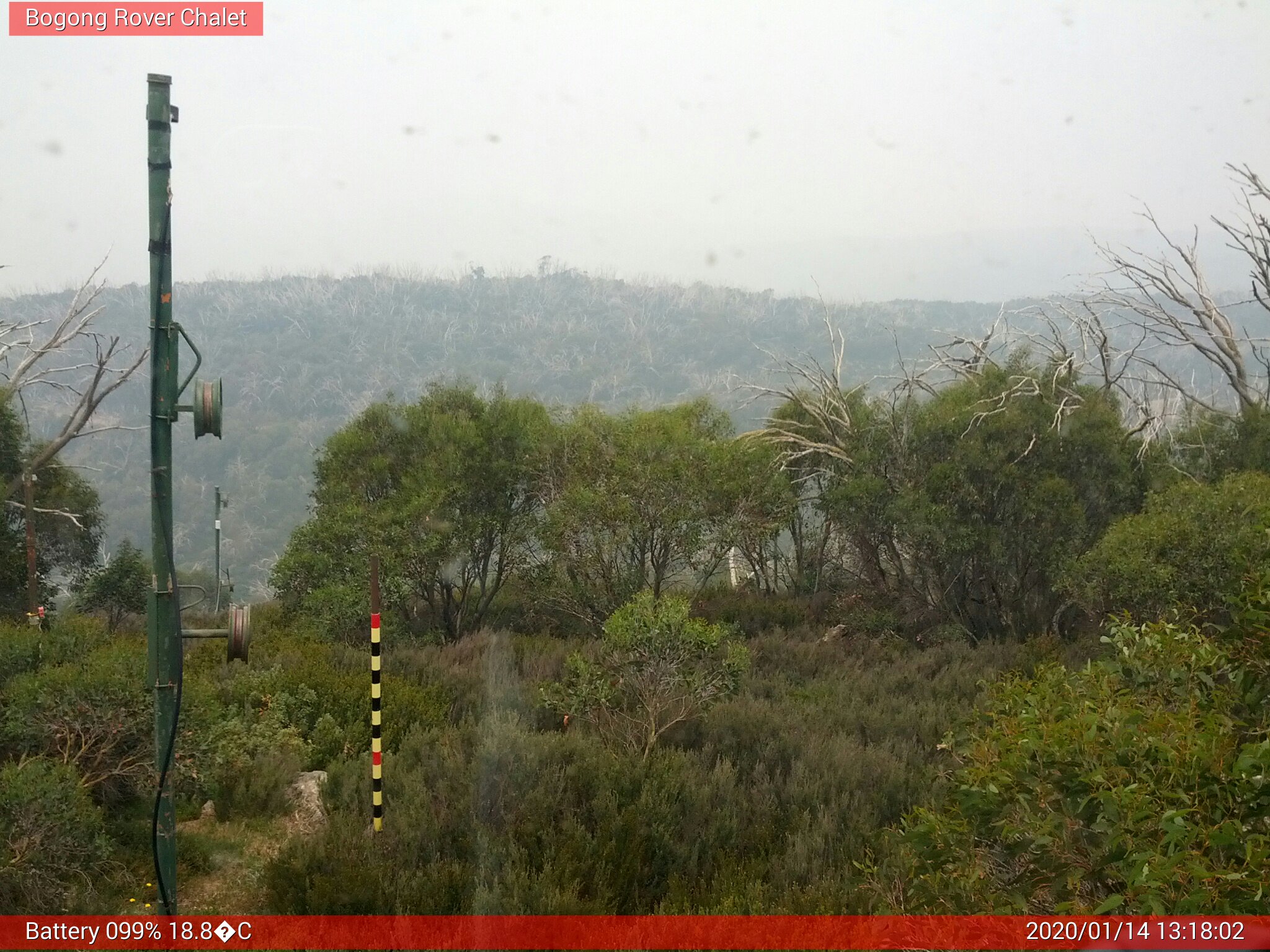 Bogong Web Cam 1:18pm Tuesday 14th of January 2020