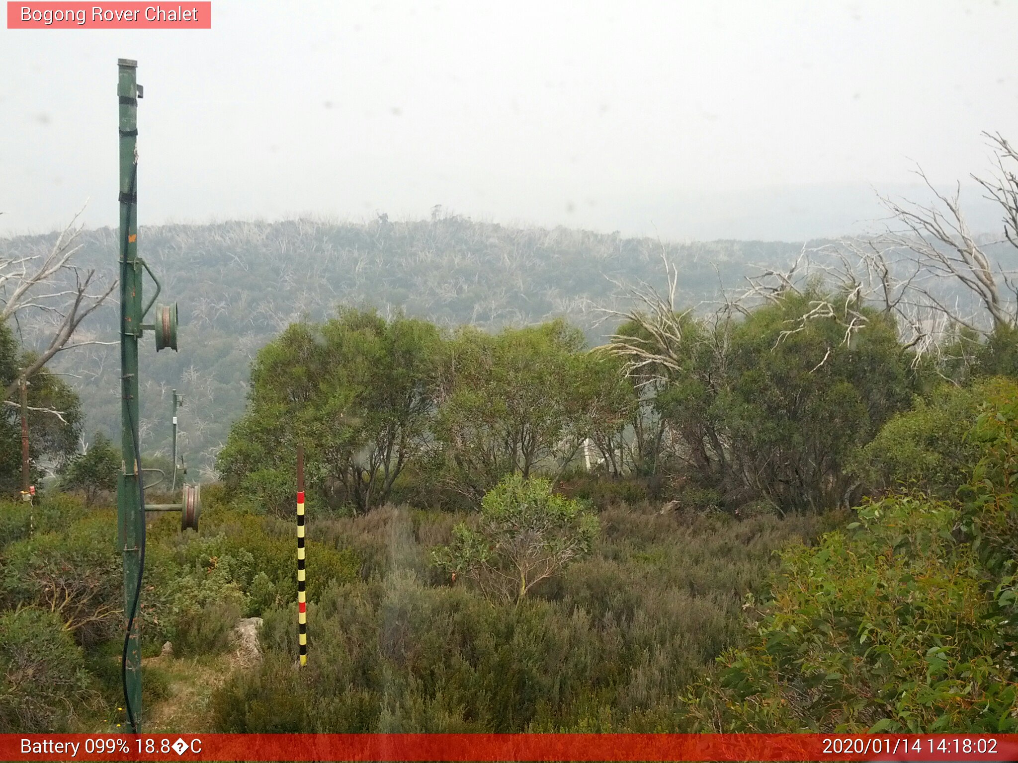 Bogong Web Cam 2:18pm Tuesday 14th of January 2020