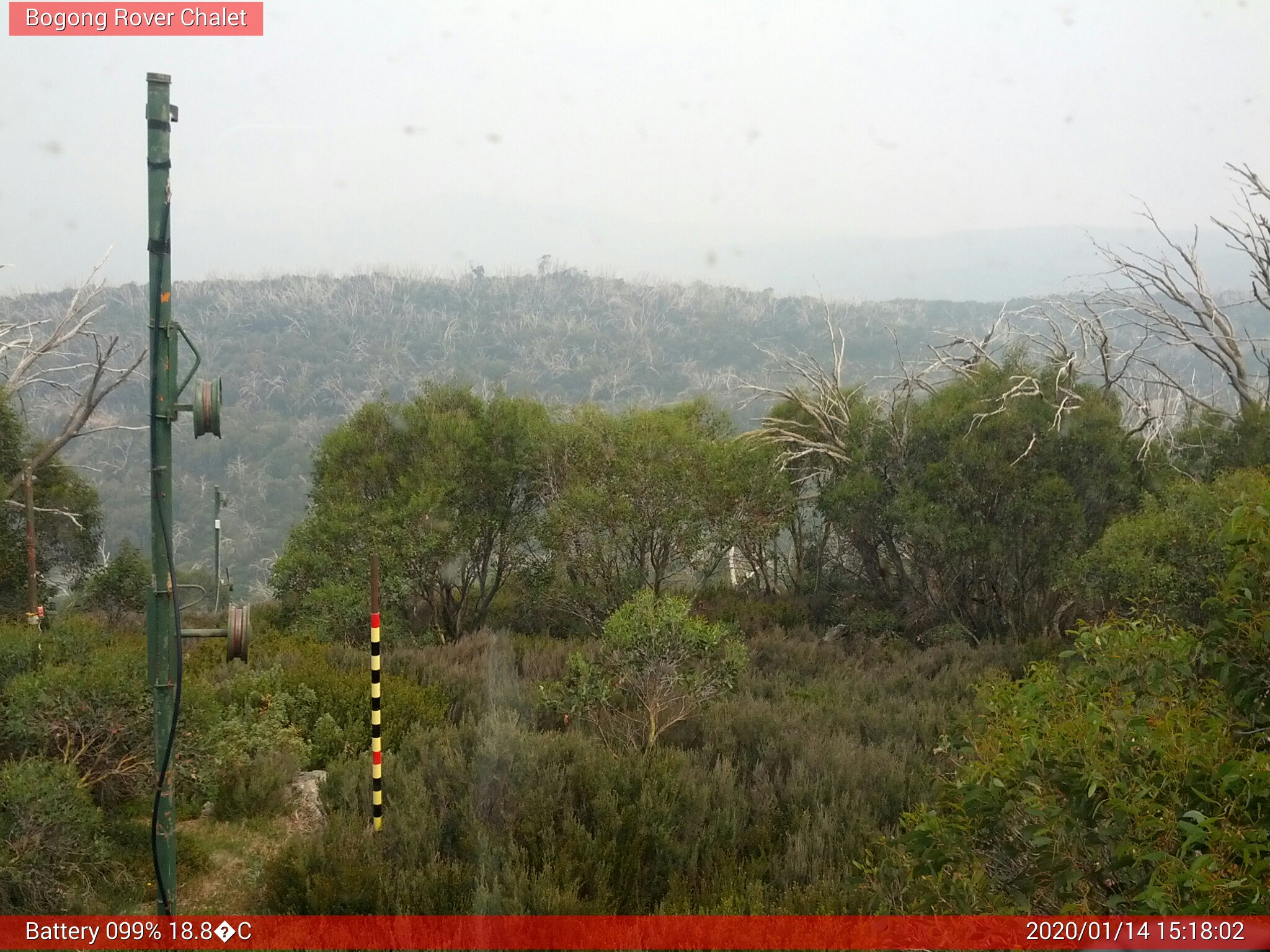 Bogong Web Cam 3:18pm Tuesday 14th of January 2020