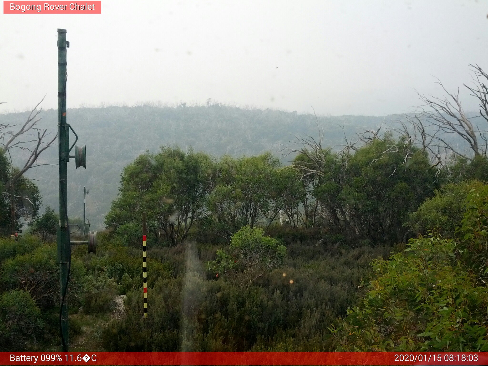 Bogong Web Cam 8:18am Wednesday 15th of January 2020