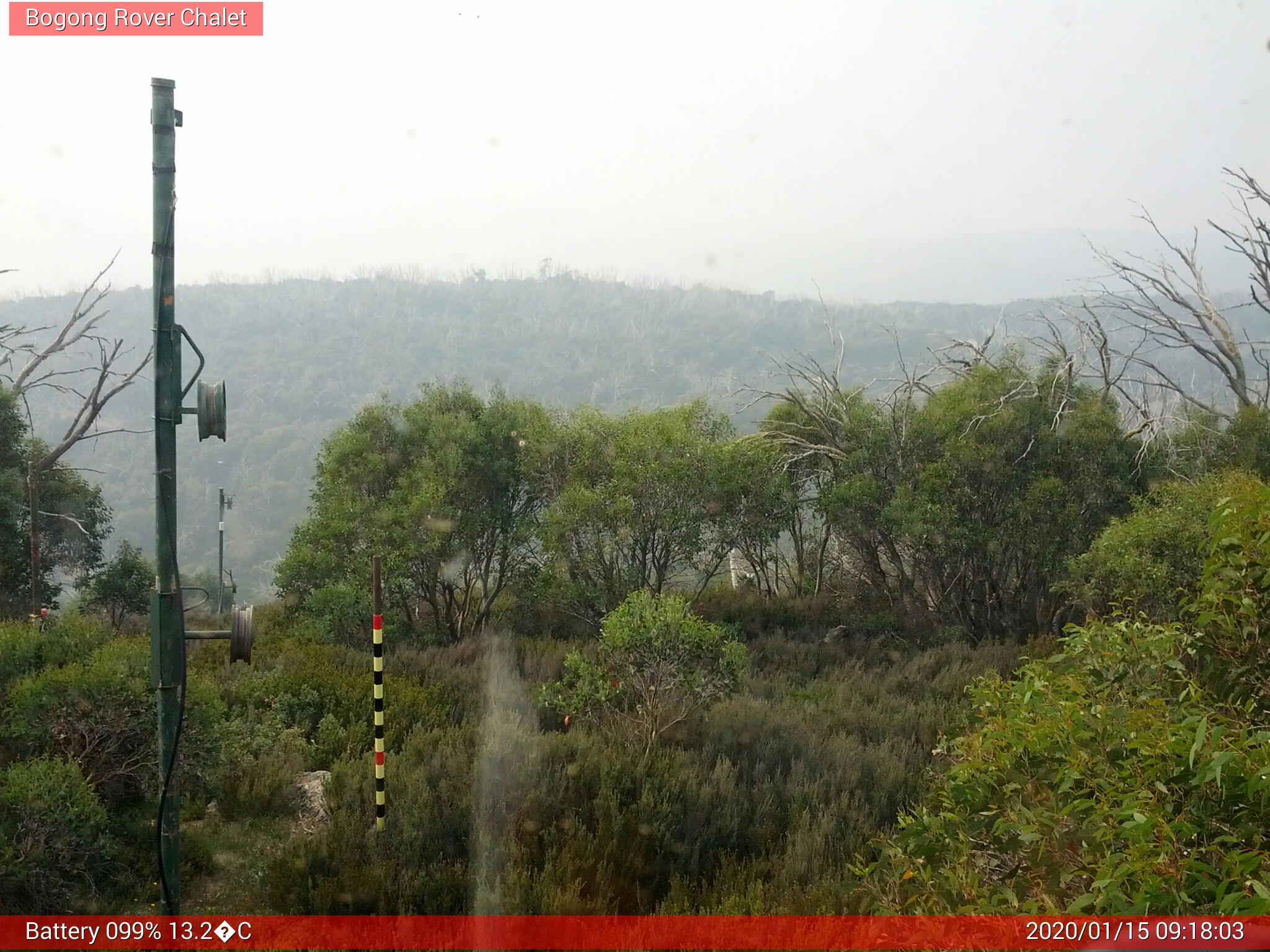 Bogong Web Cam 9:18am Wednesday 15th of January 2020