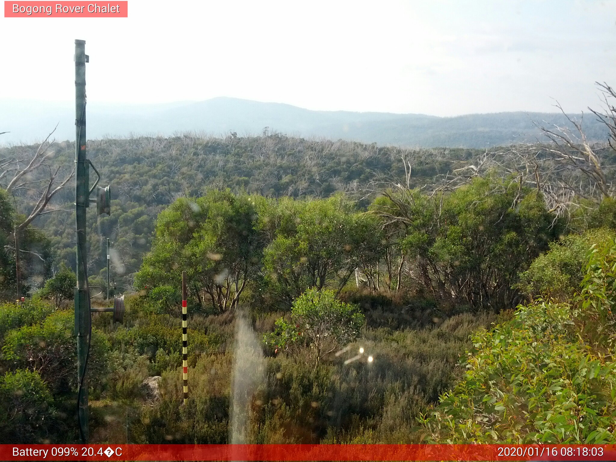 Bogong Web Cam 8:18am Thursday 16th of January 2020